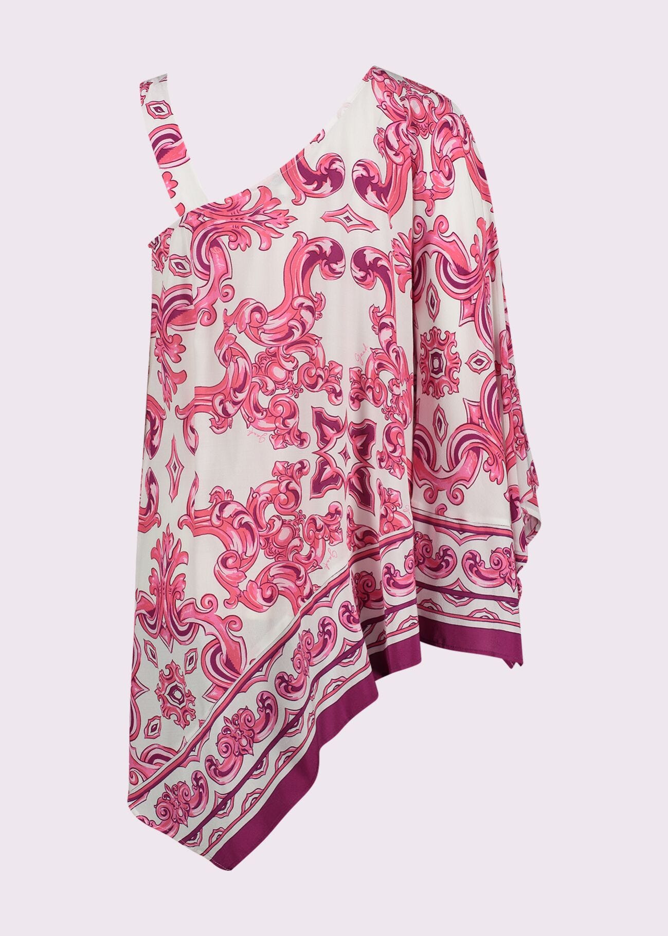 Women's printed crepe top