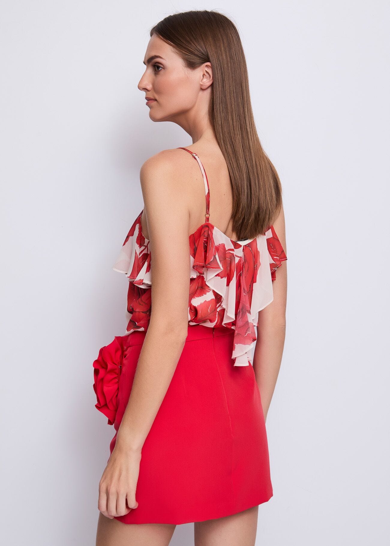 Women's printed georgette top