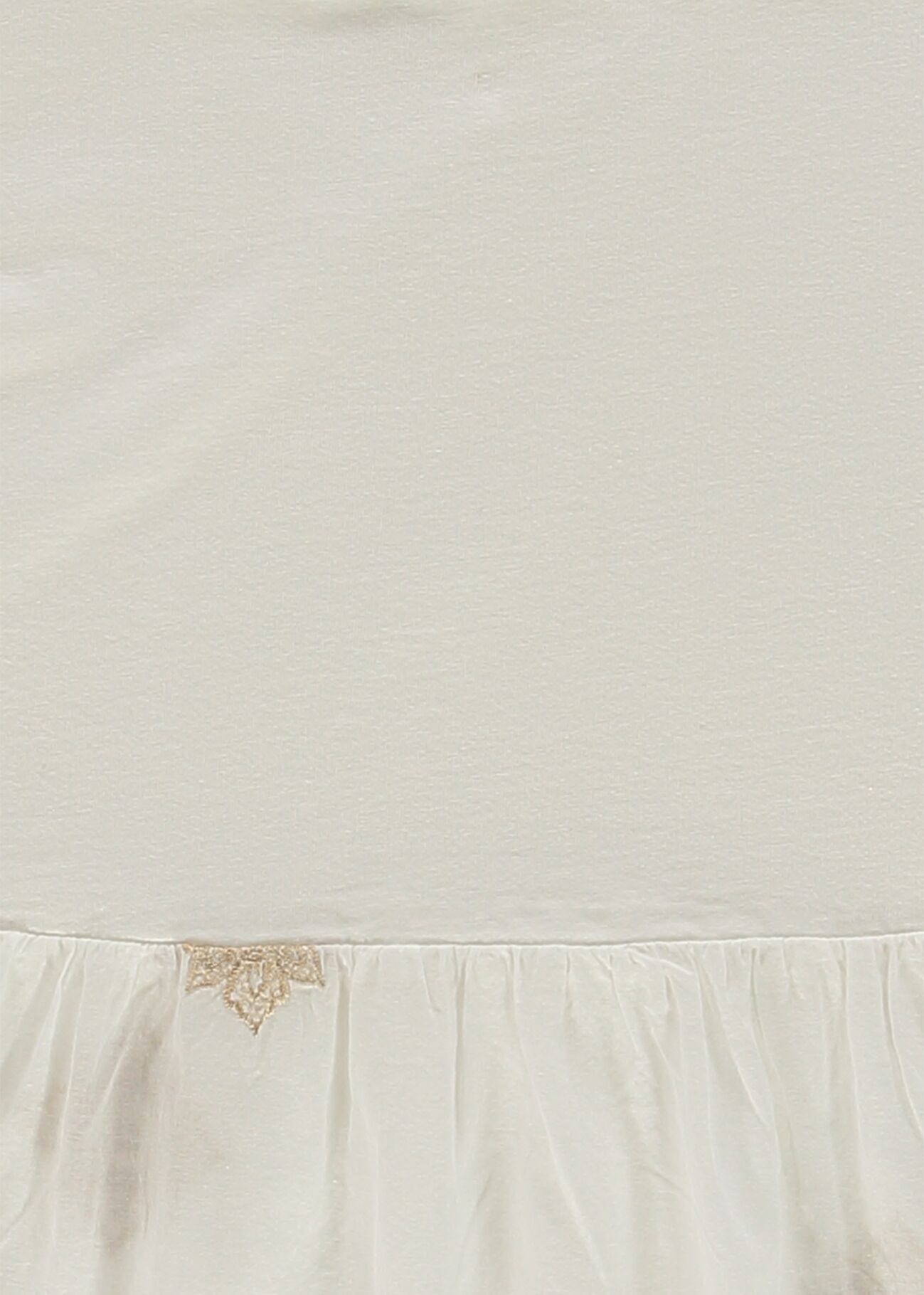 T-shirt da donna bianca con ricami