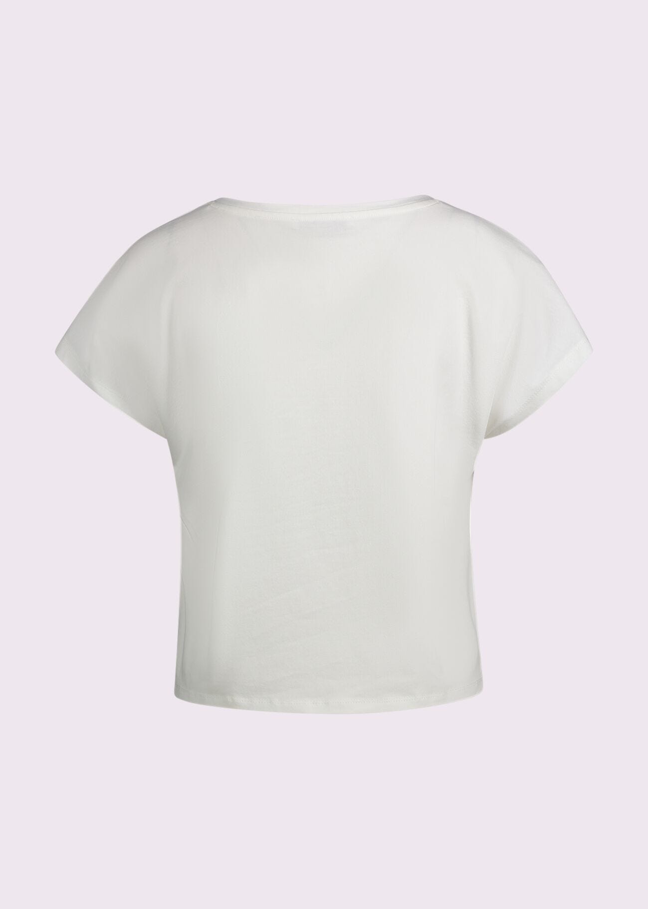 T-shirt blanc en coton pour femme