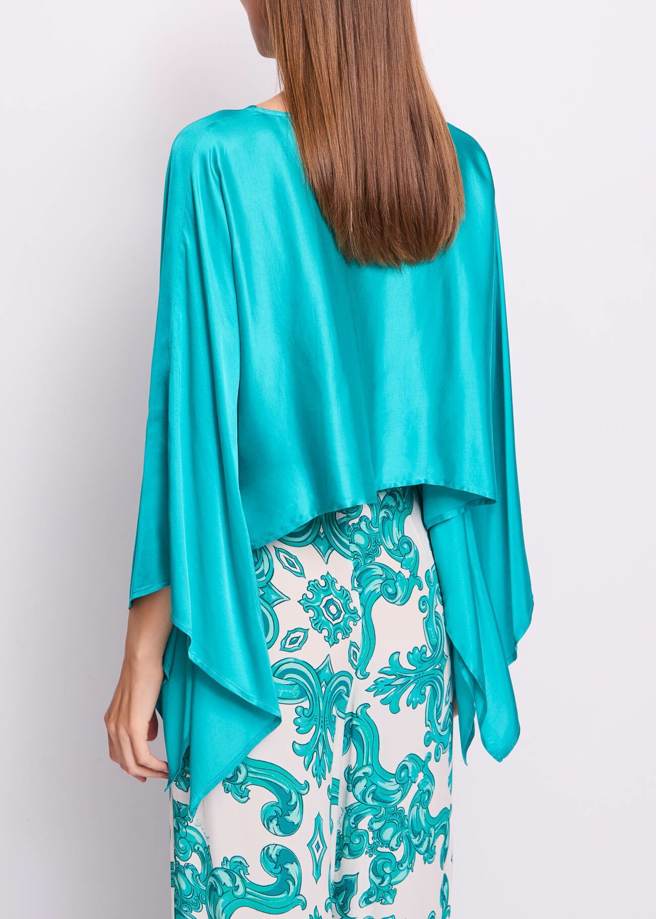 Cape verte en satin