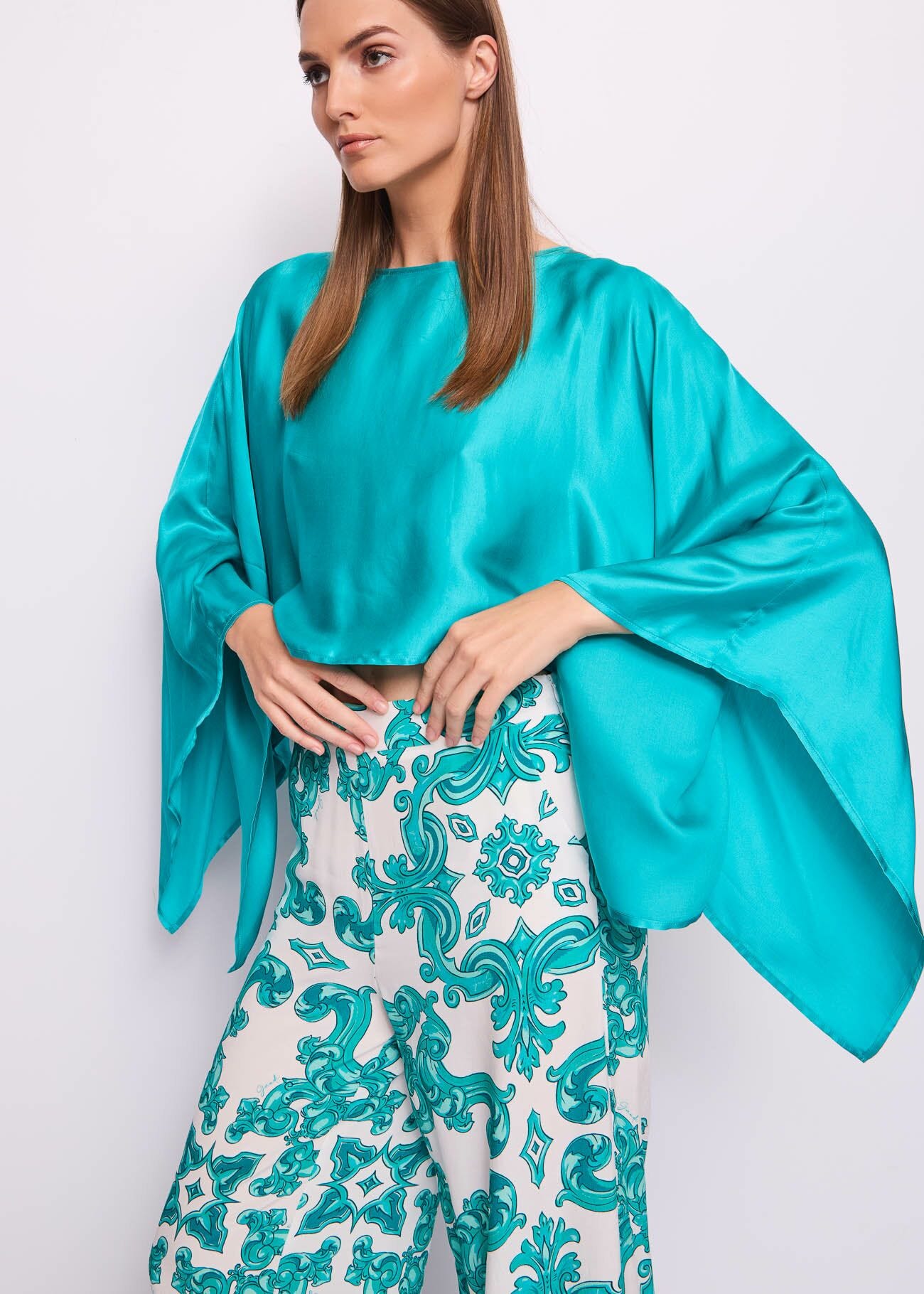 Cape verte en satin