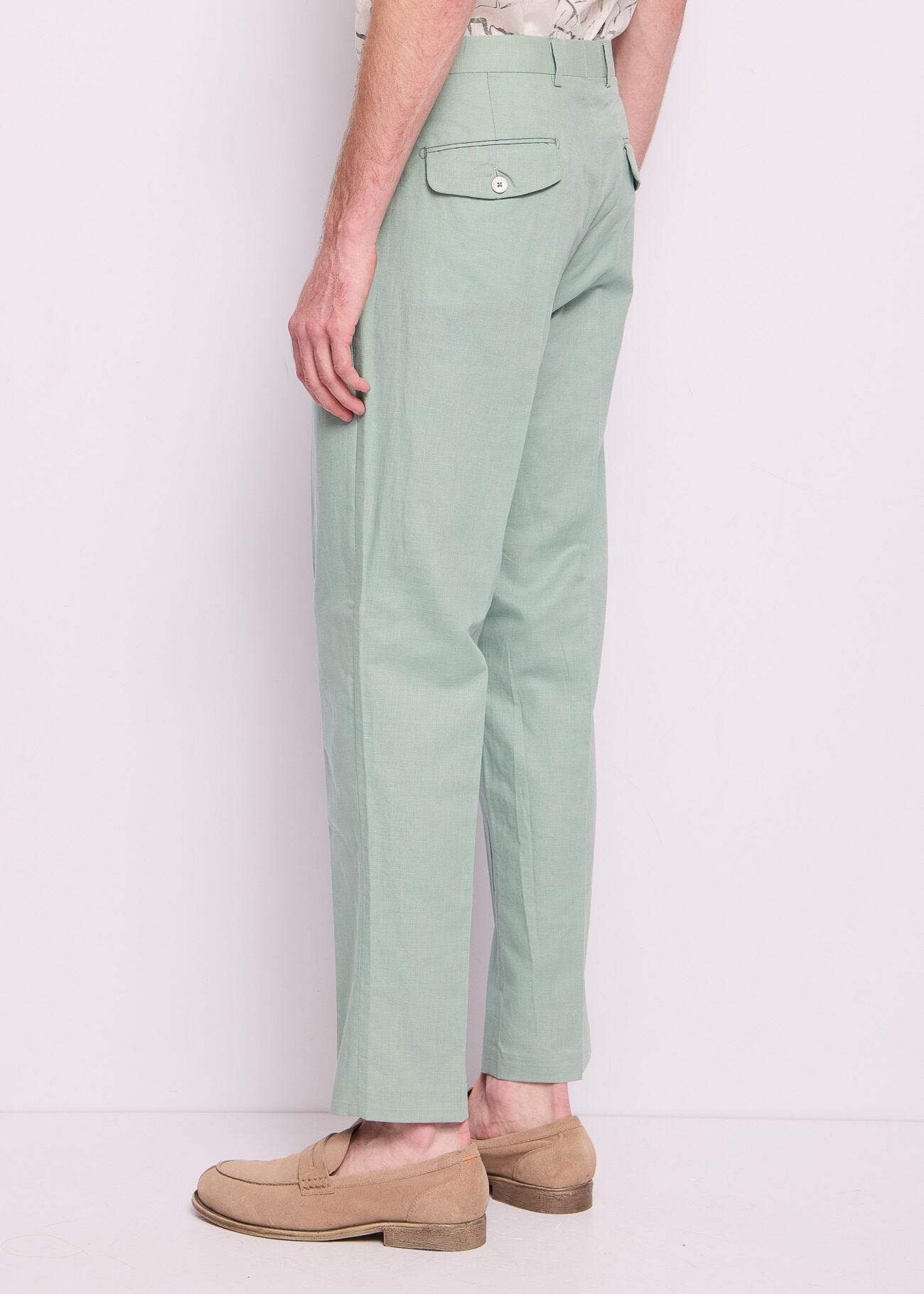Traje de lino y algodón para hombre