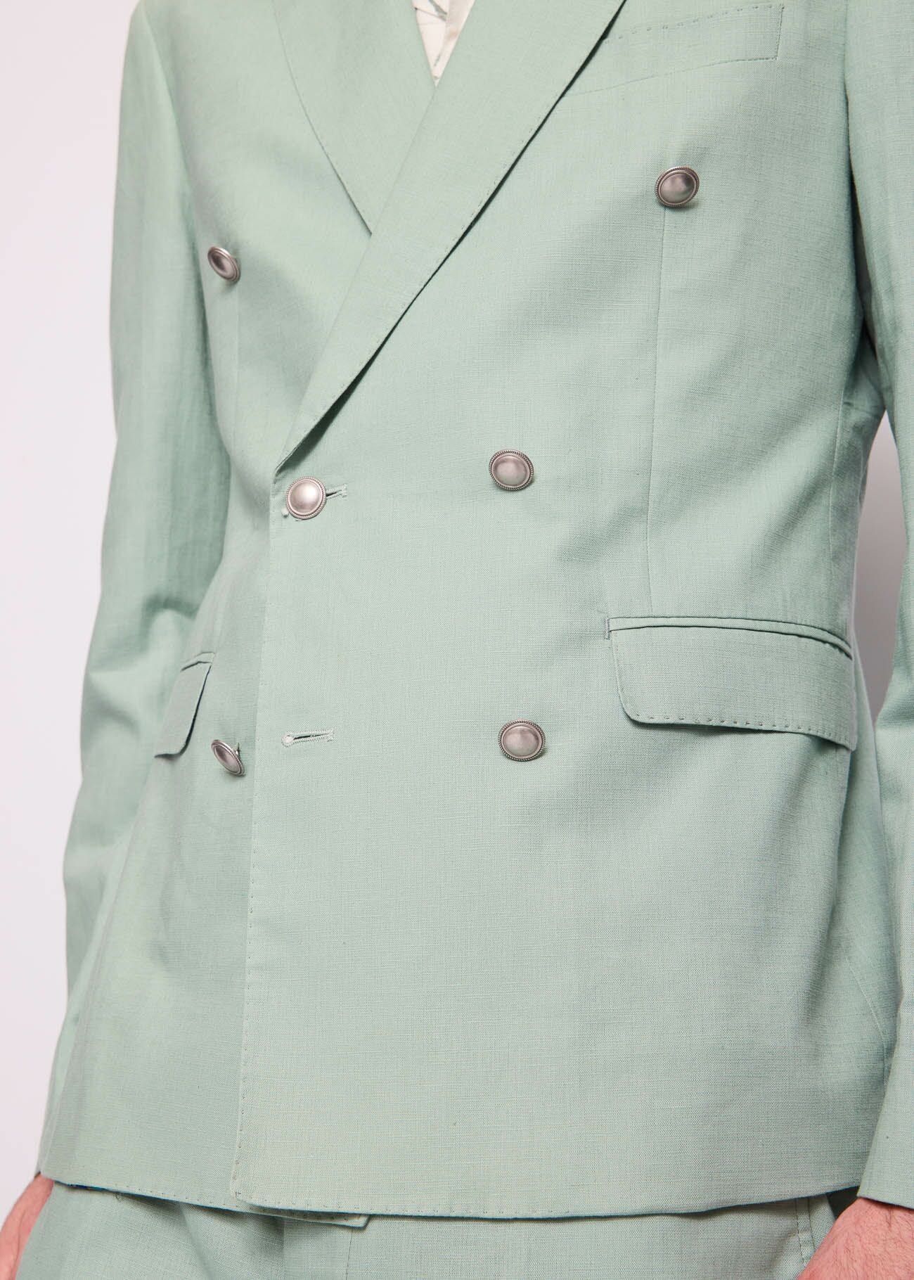Traje de lino y algodón para hombre