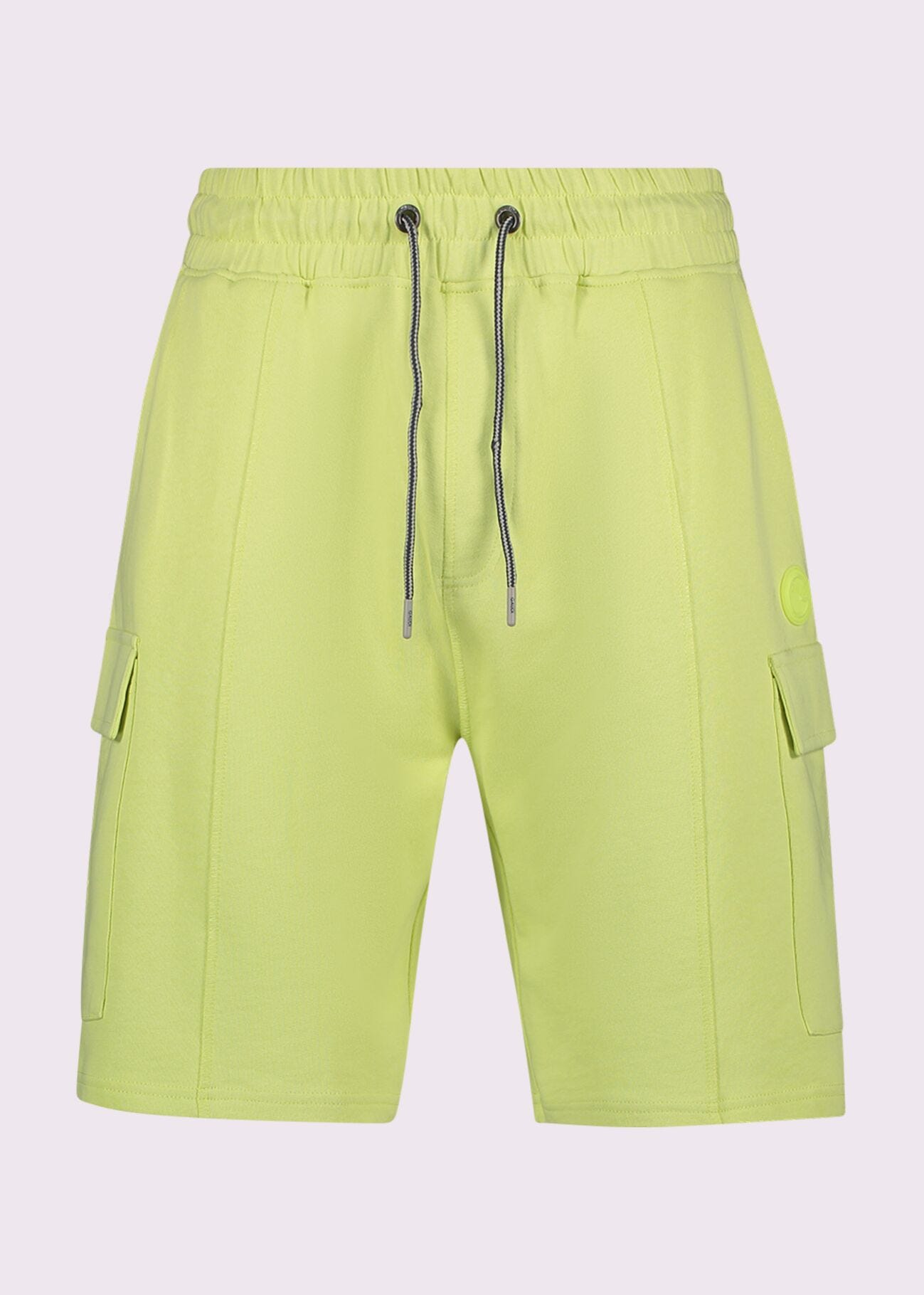 Bermuda giallo in felpa di cotone