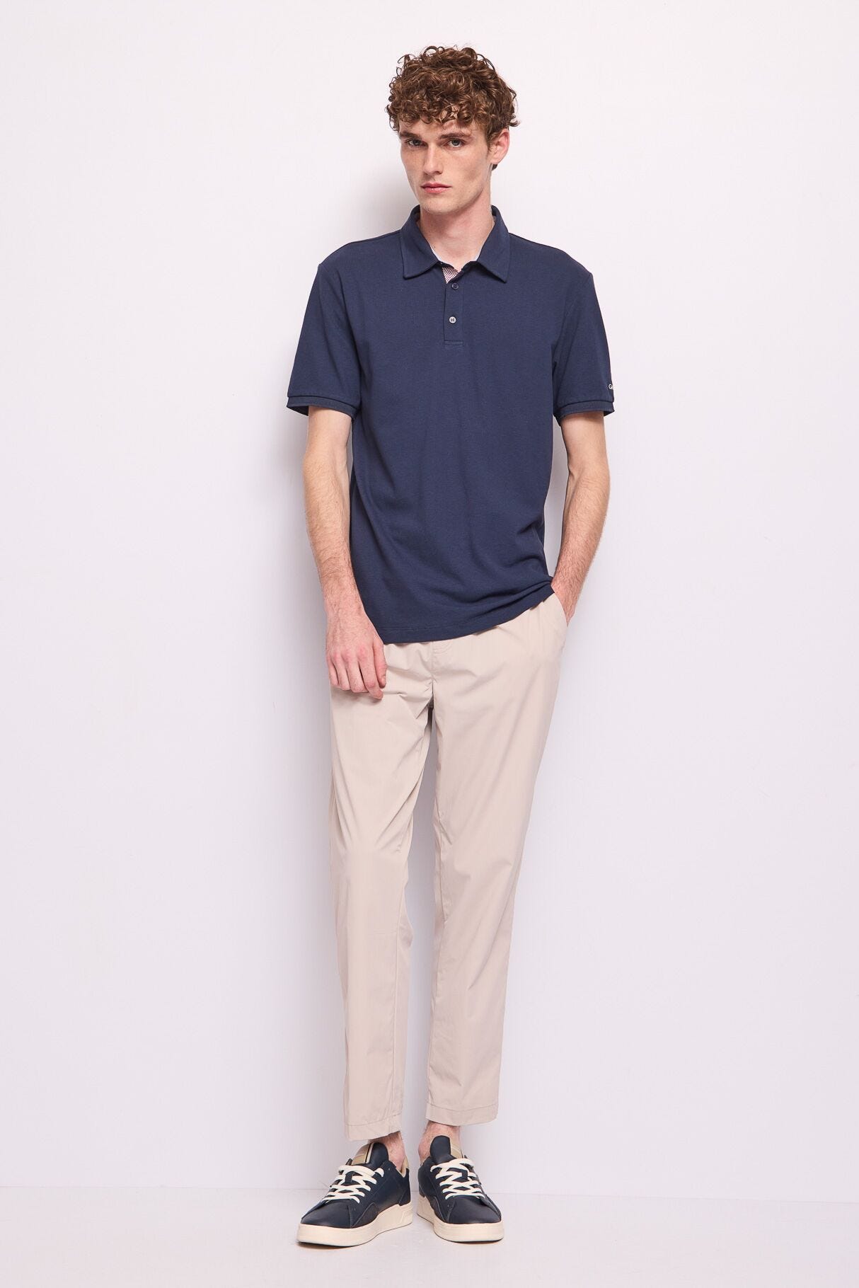 Grey nylon trousers