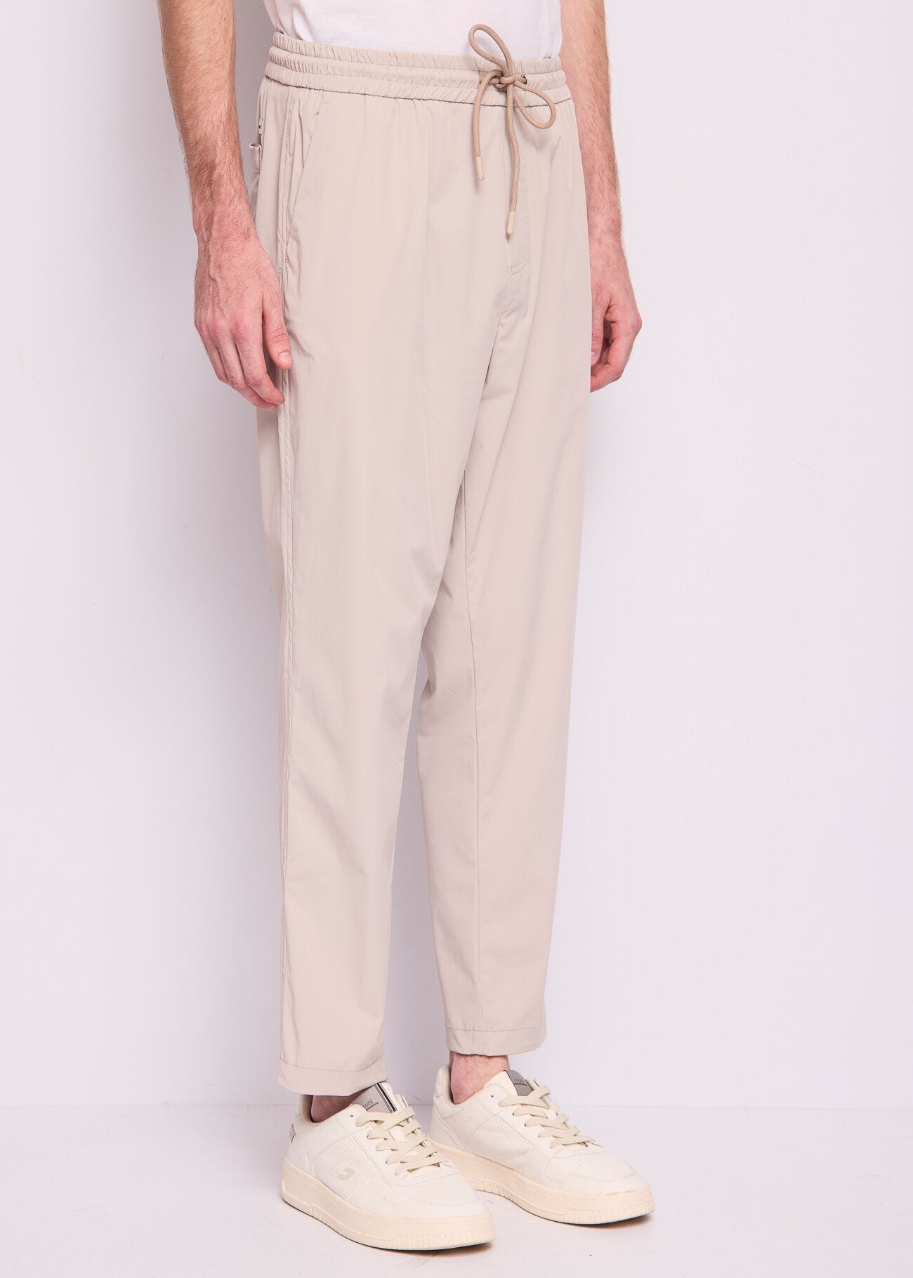 Grey nylon trousers
