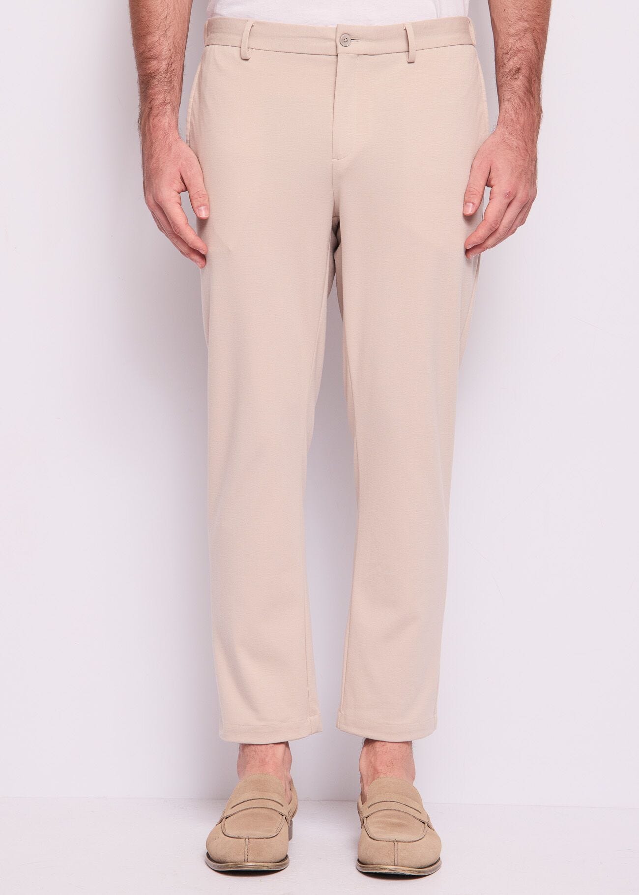 Men's cotton-blend trousers