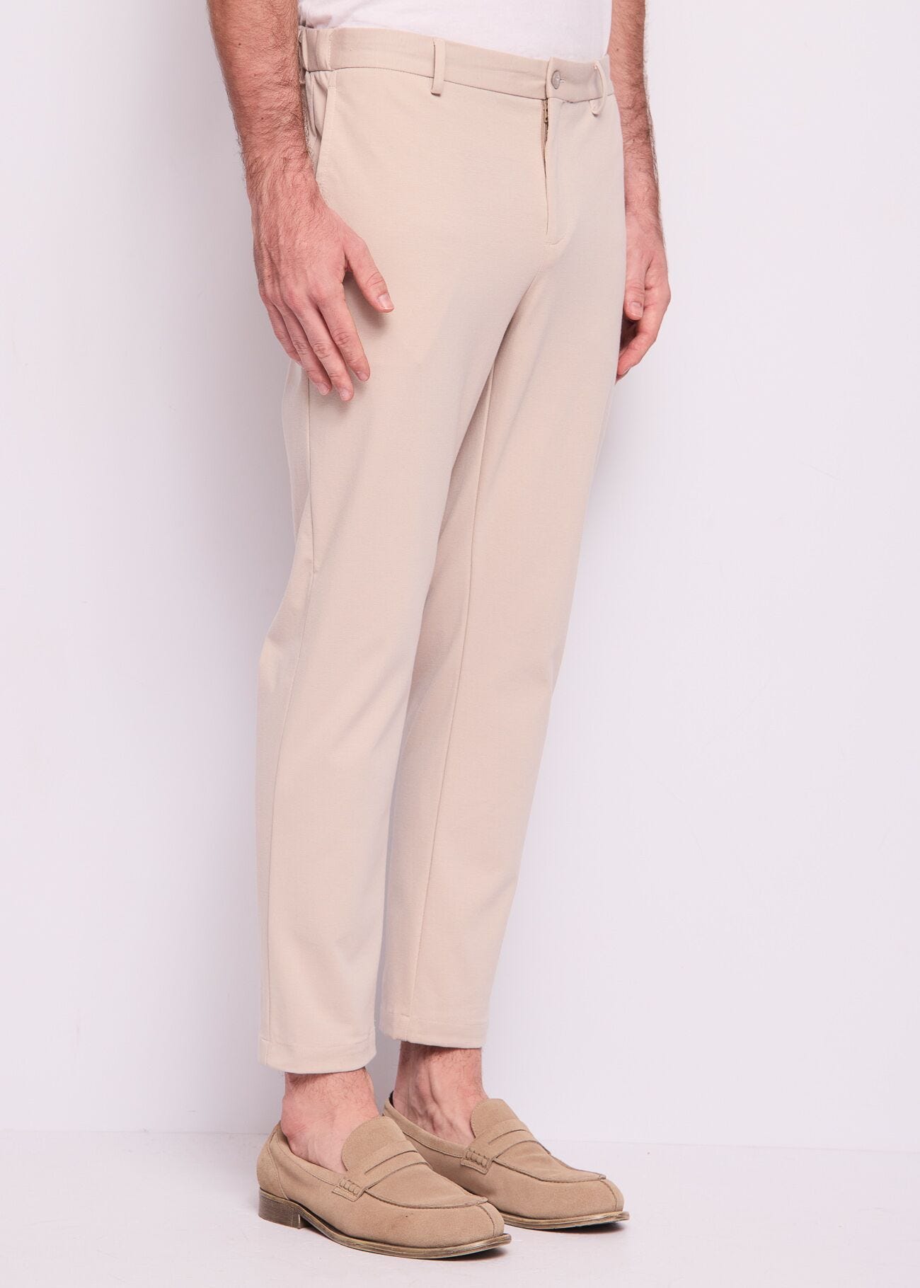 Men's cotton-blend trousers