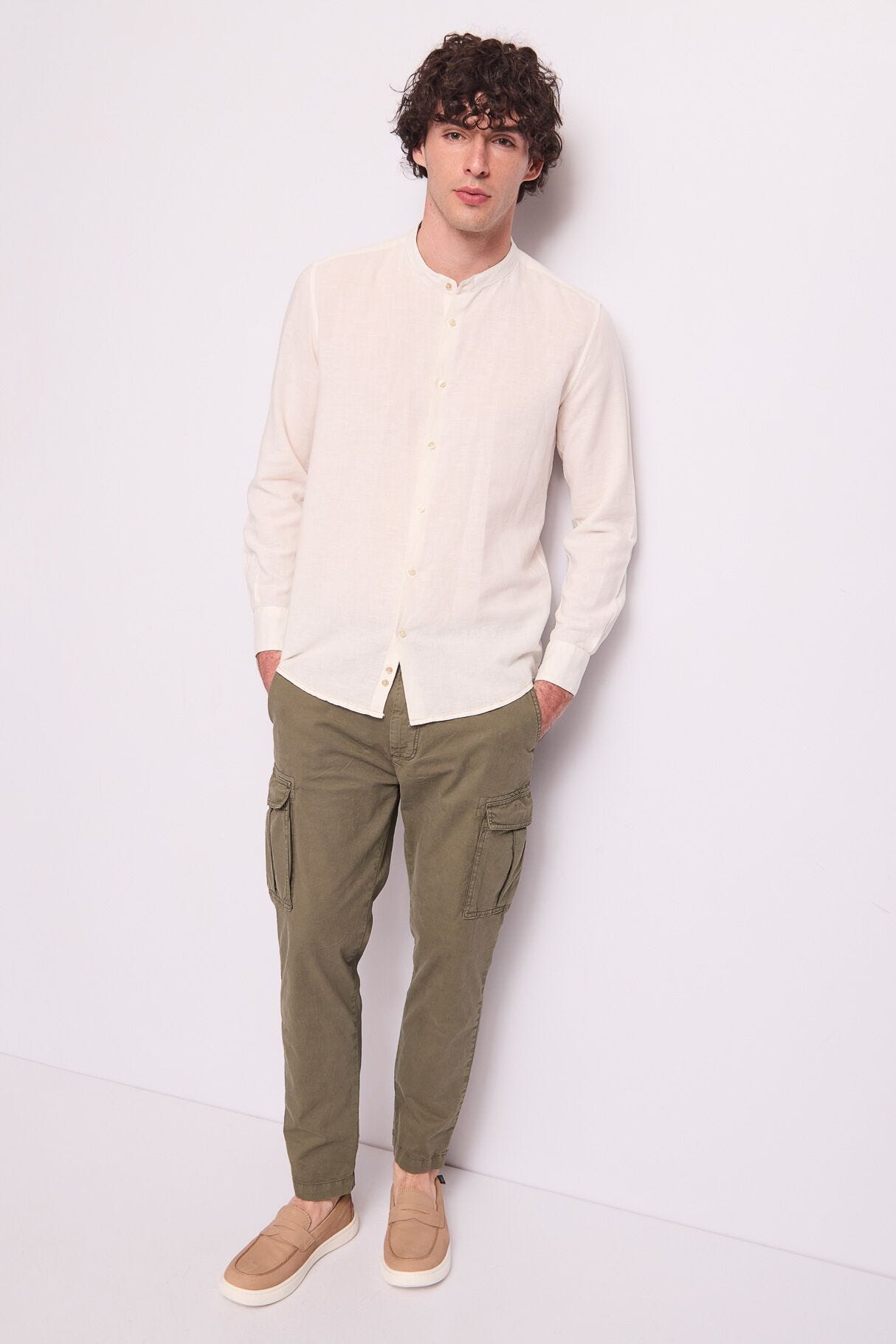 Pantaloni cargo da uomo in cotone