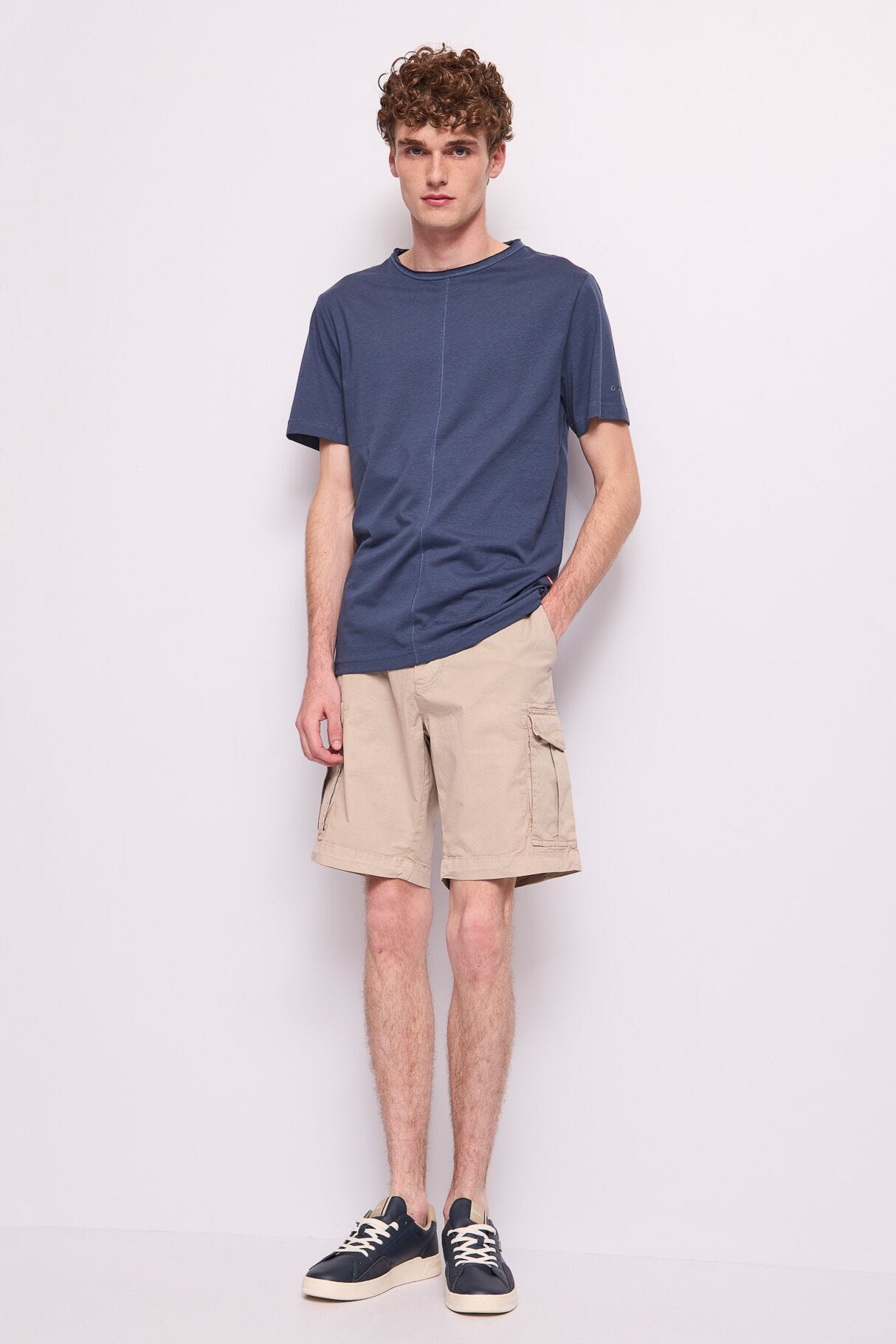 Short cargo en coton pour homme