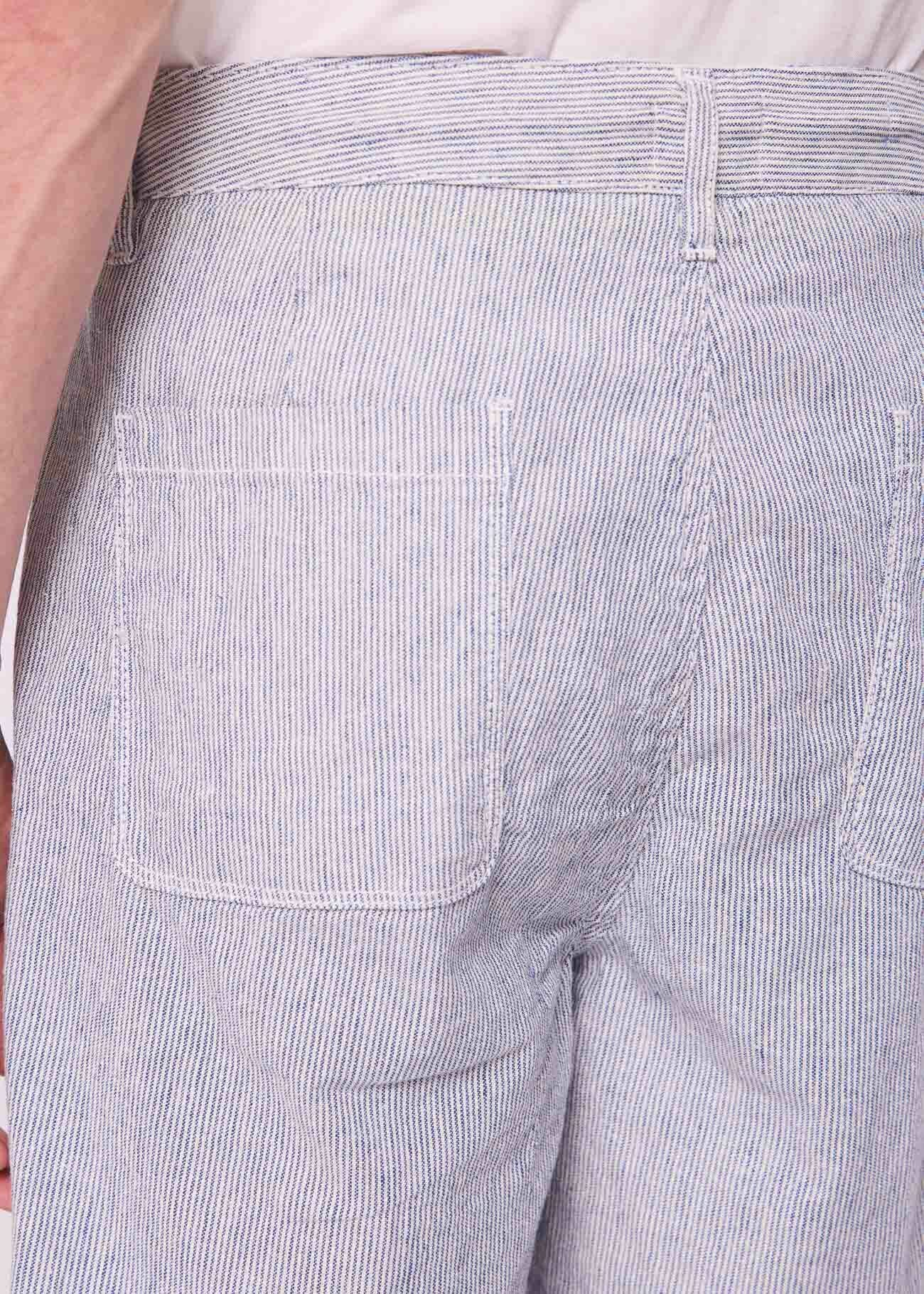 Shorts da uomo in lino e cotone