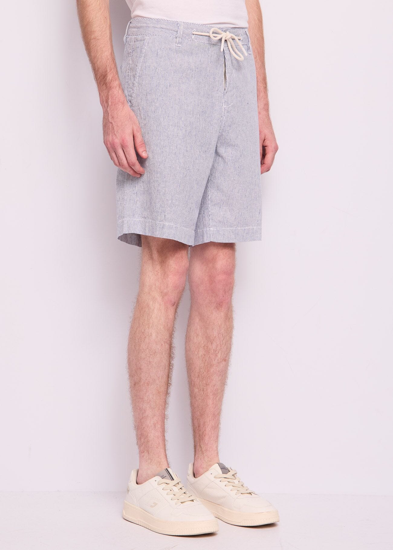 Shorts da uomo in lino e cotone