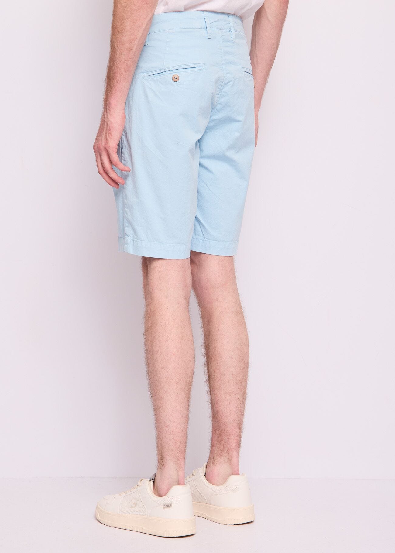 Bermuda bleu clair en coton pour homme