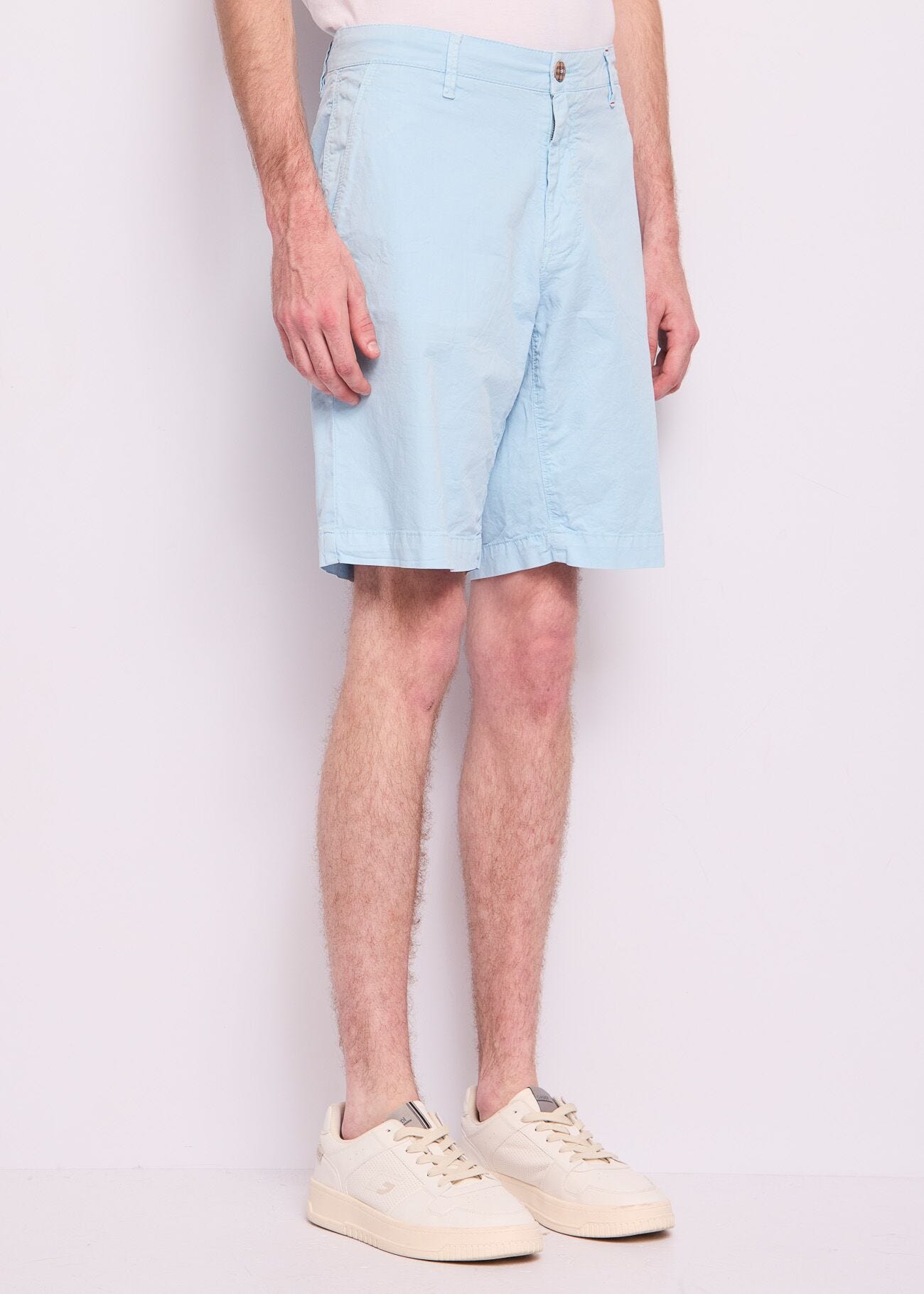 Bermuda bleu clair en coton pour homme