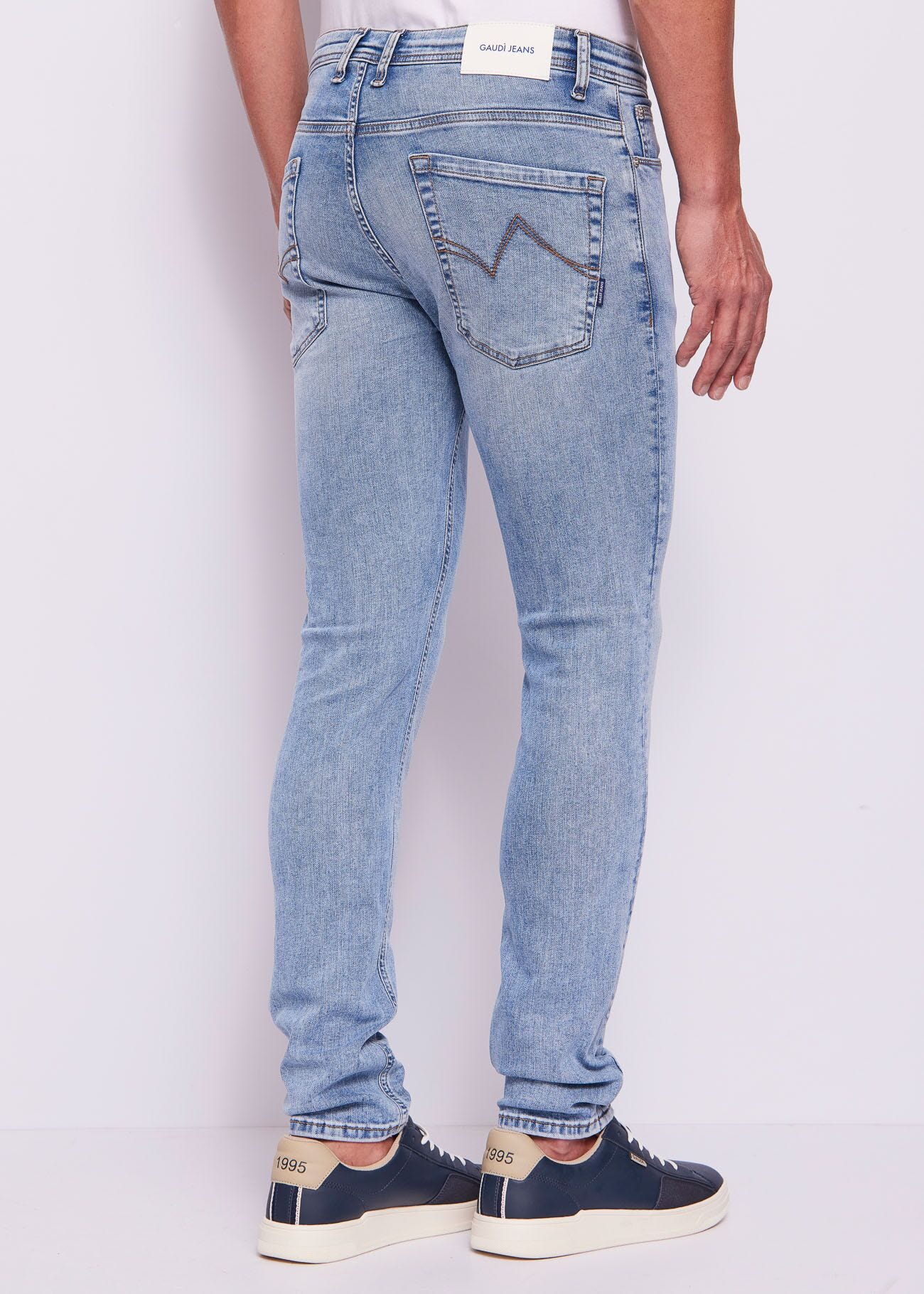 Jeans uomo skinny in cotone used