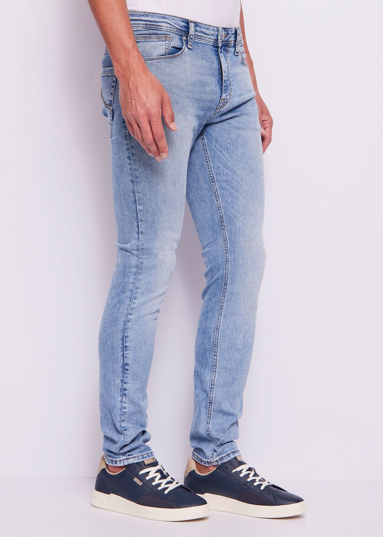 Jeans uomo skinny in cotone used