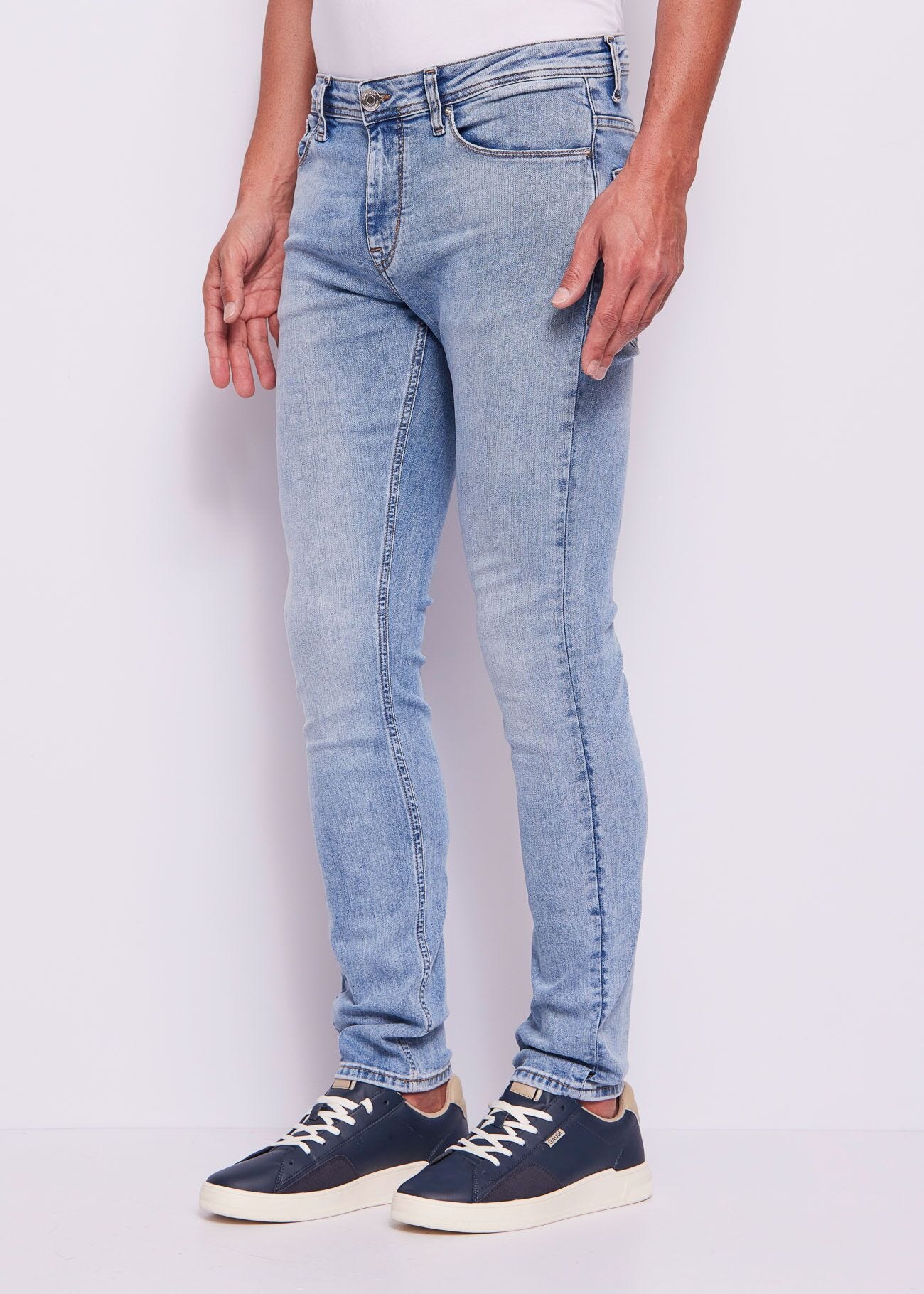 Jeans uomo skinny in cotone used