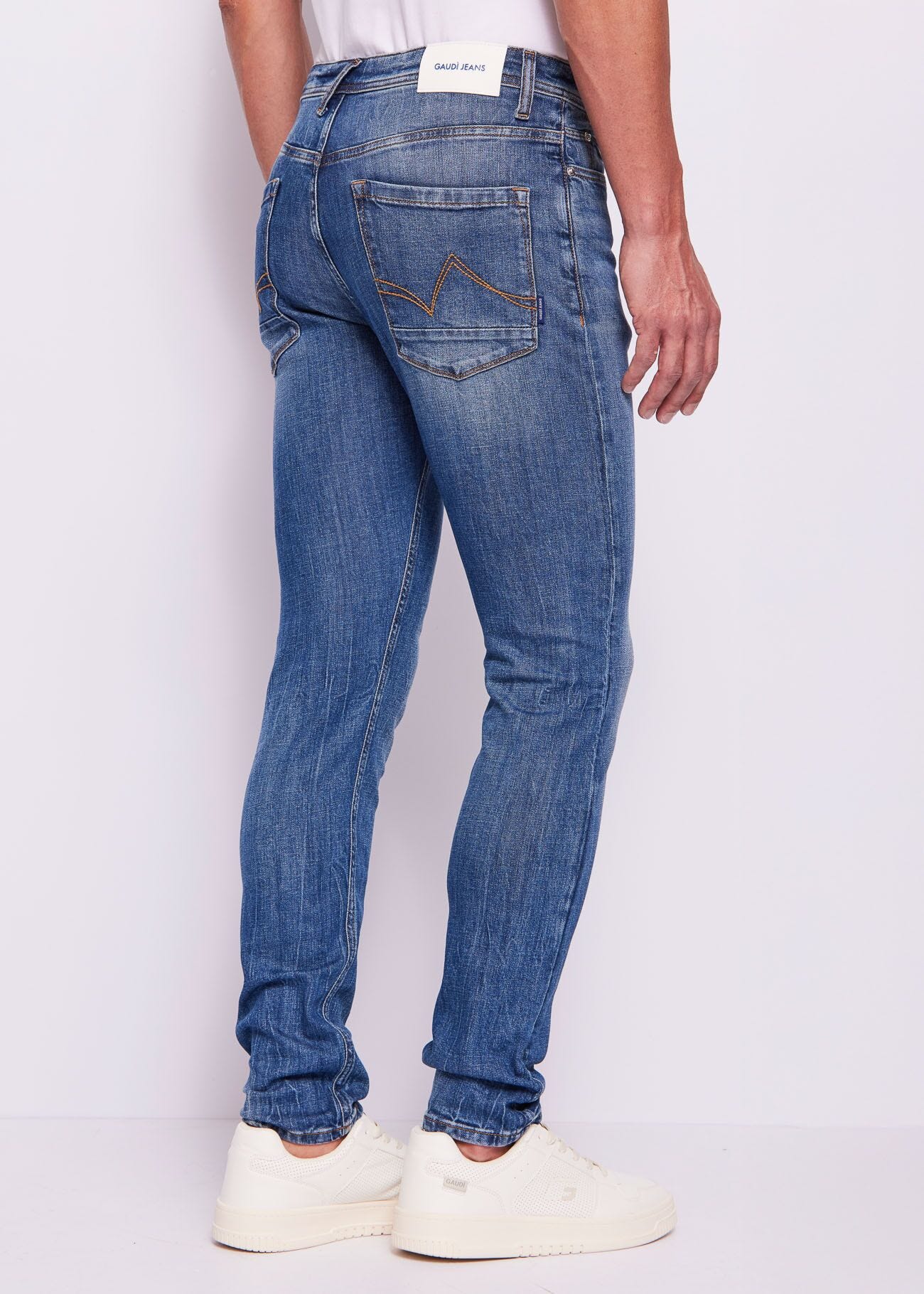 Jeans uomo slim in cotone used