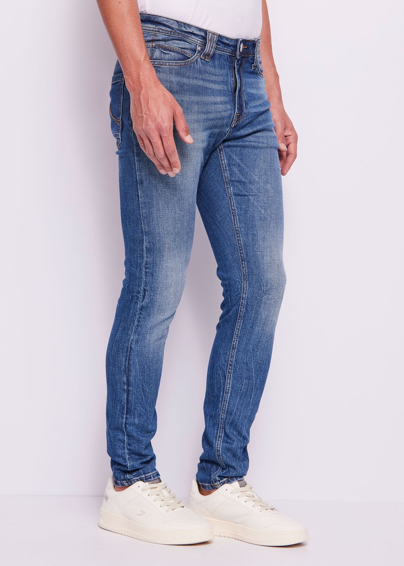 Jeans uomo slim in cotone used