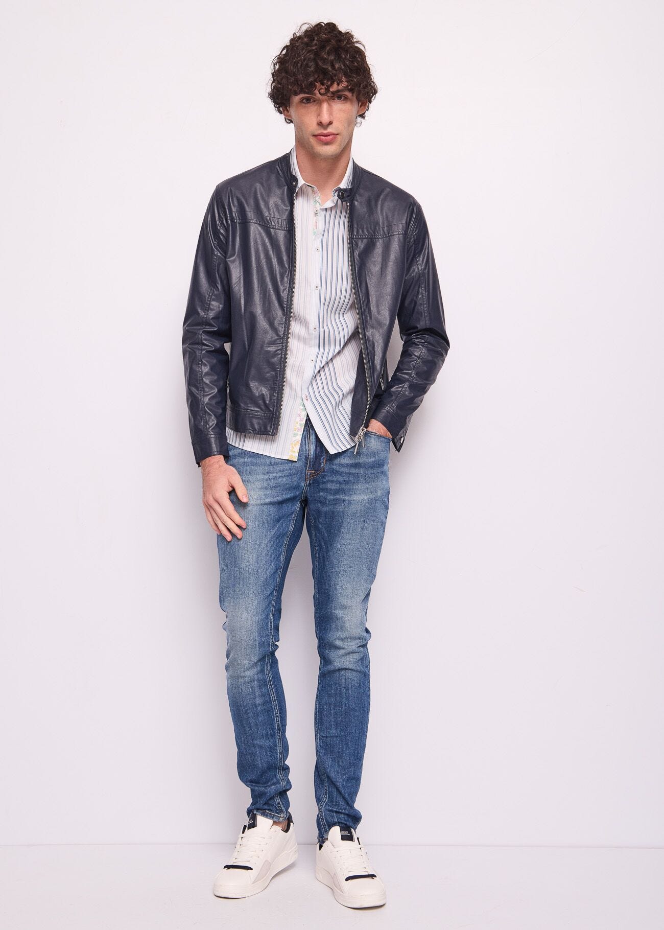 Jeans uomo slim in cotone used