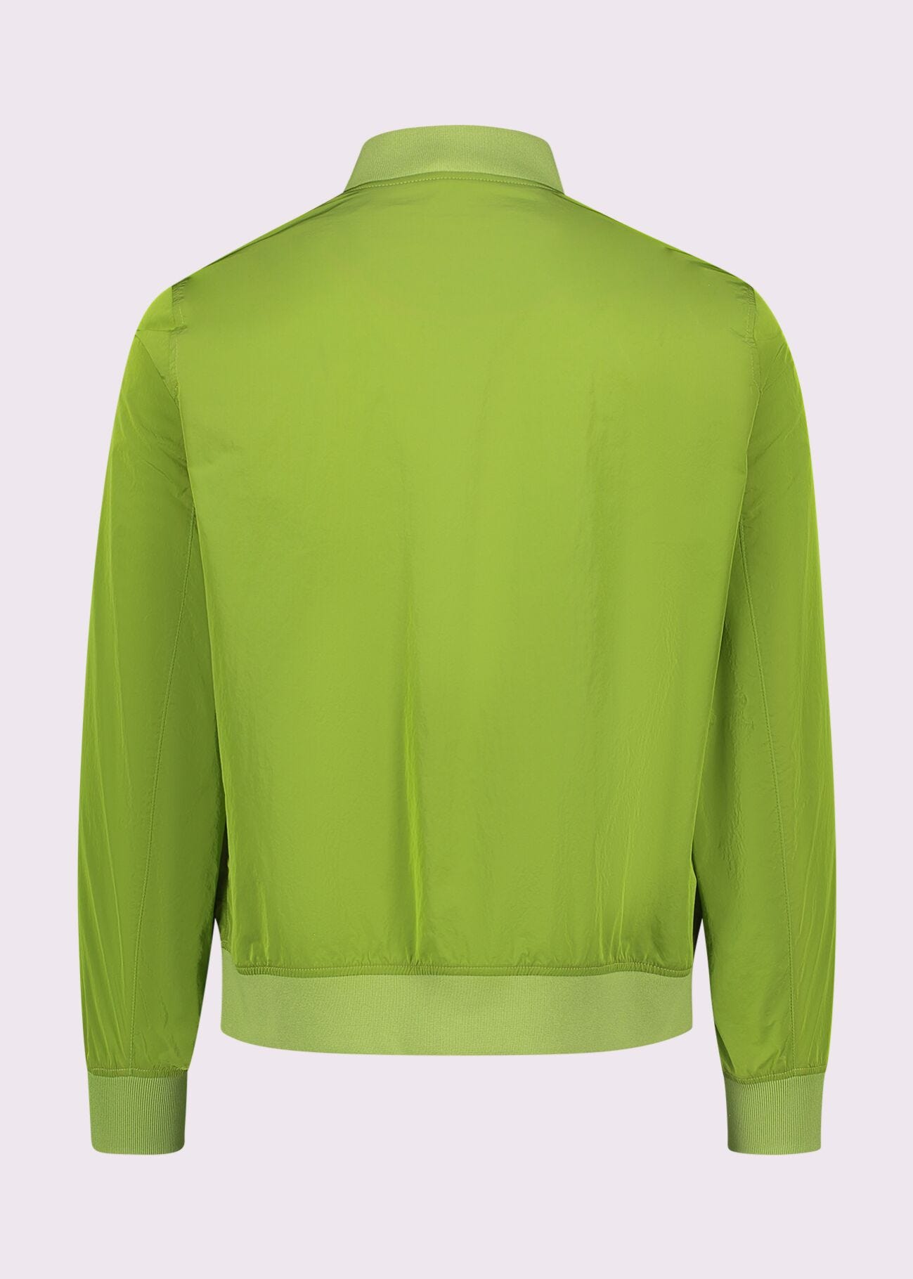 Bomber verde da uomo in nylon