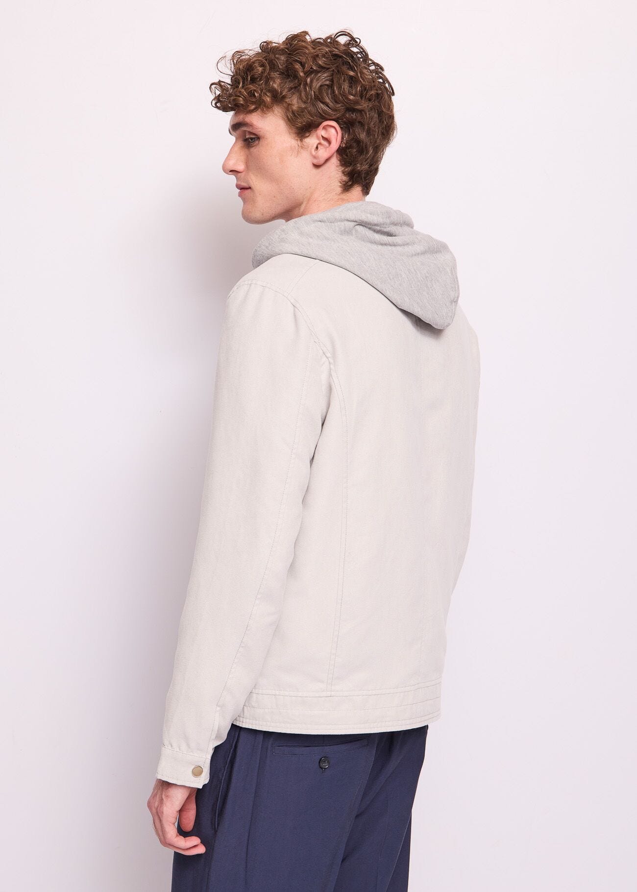 Blouson de motard en suédine