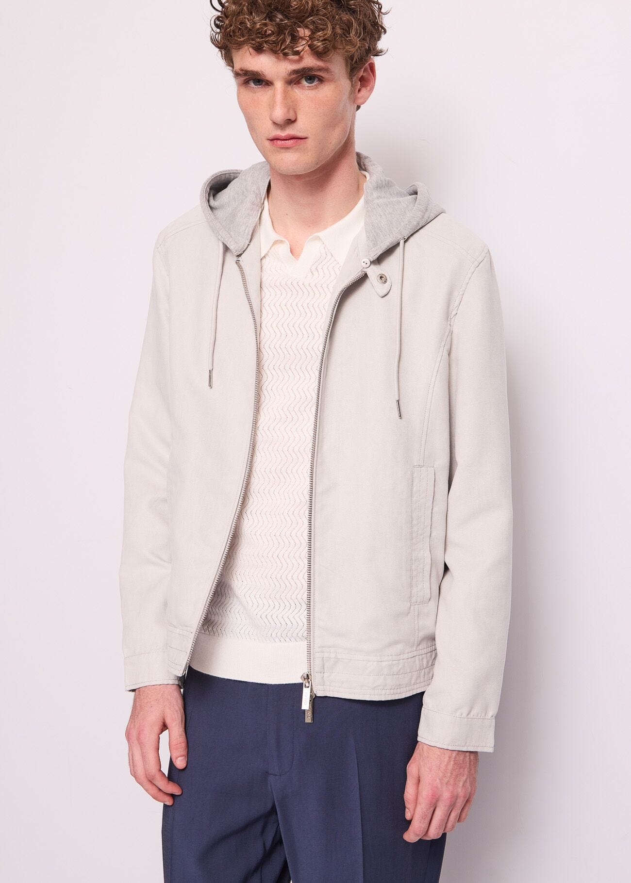 Blouson de motard en suédine
