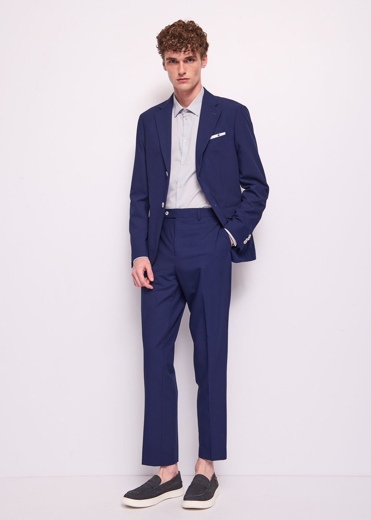 Camicia da uomo in misto cotone