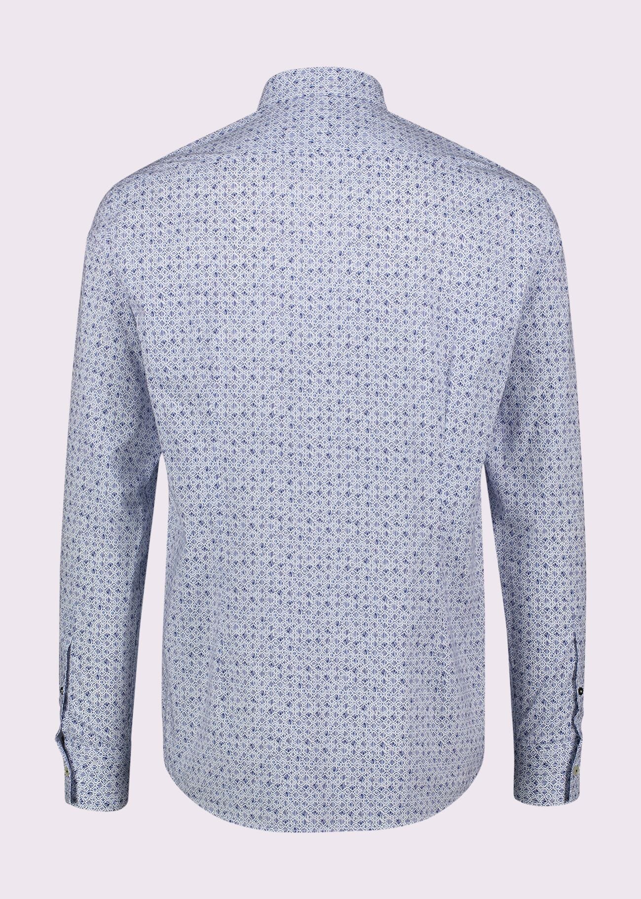 Camicia da uomo in cotone stampato