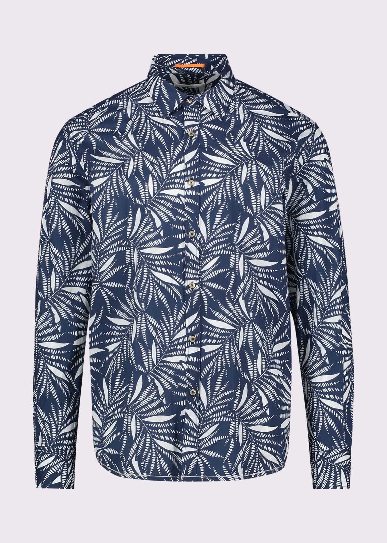 Camicia da uomo in cotone stampato