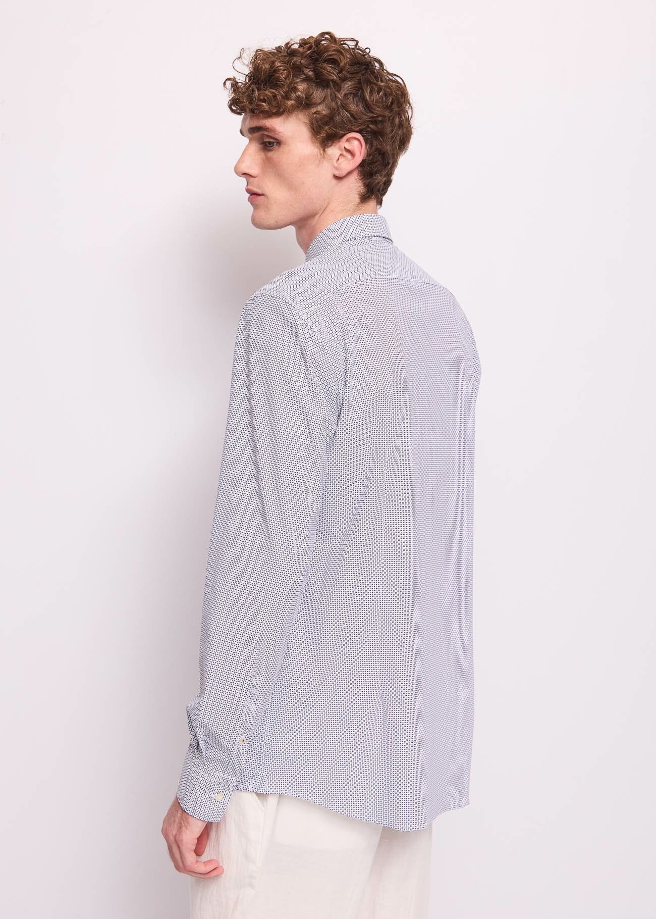 Men's printed nylon shirt