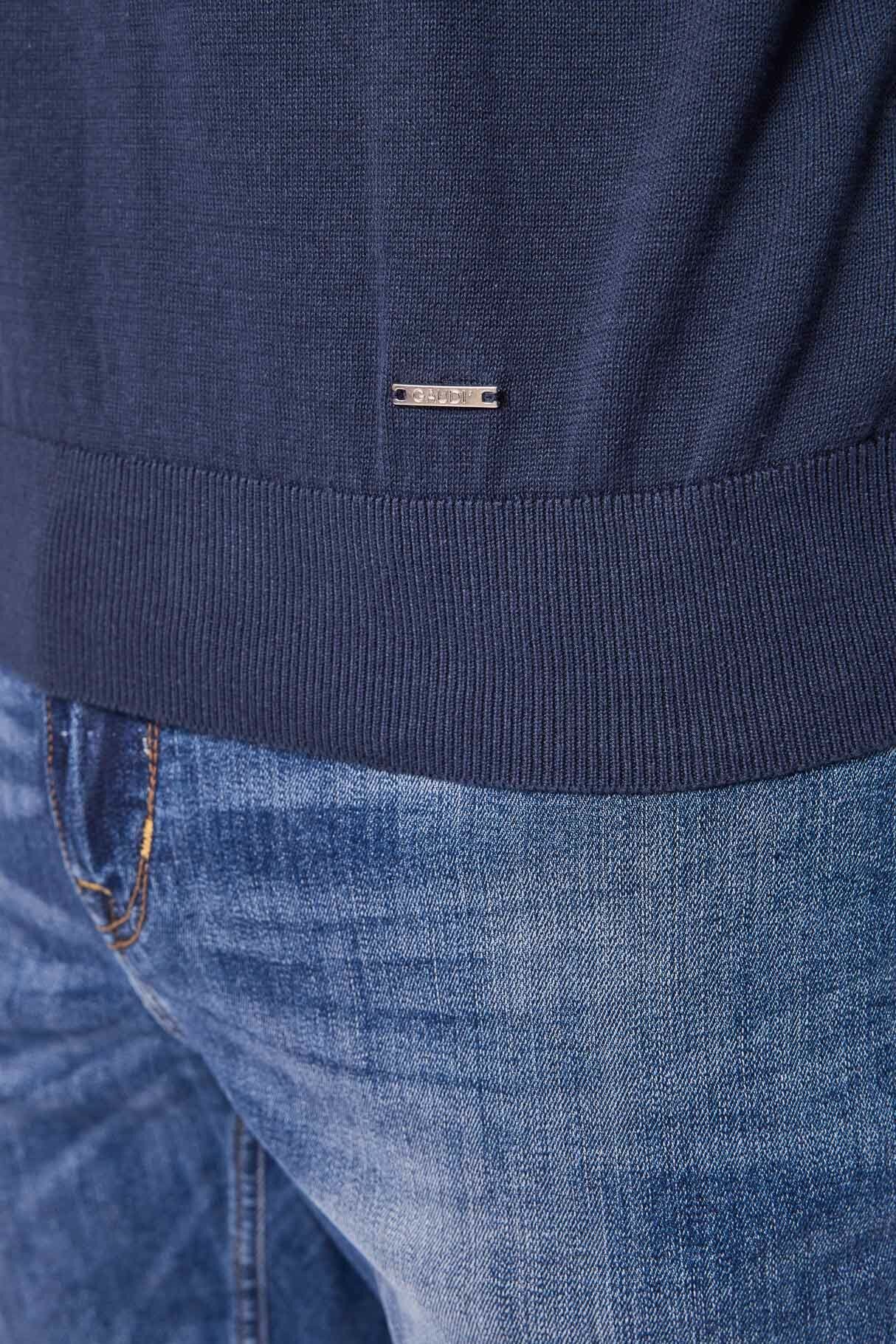 Pull bleu en coton pour homme