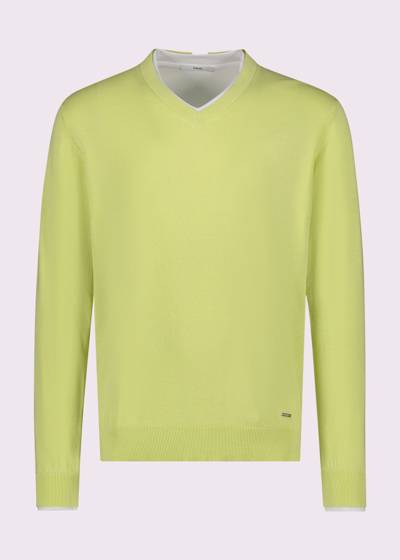 Maglia da uomo gialla in cotone