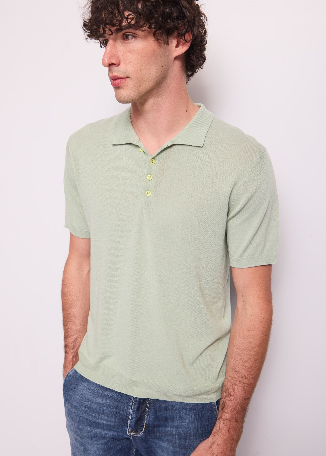 Polo da uomo in maglia di cotone