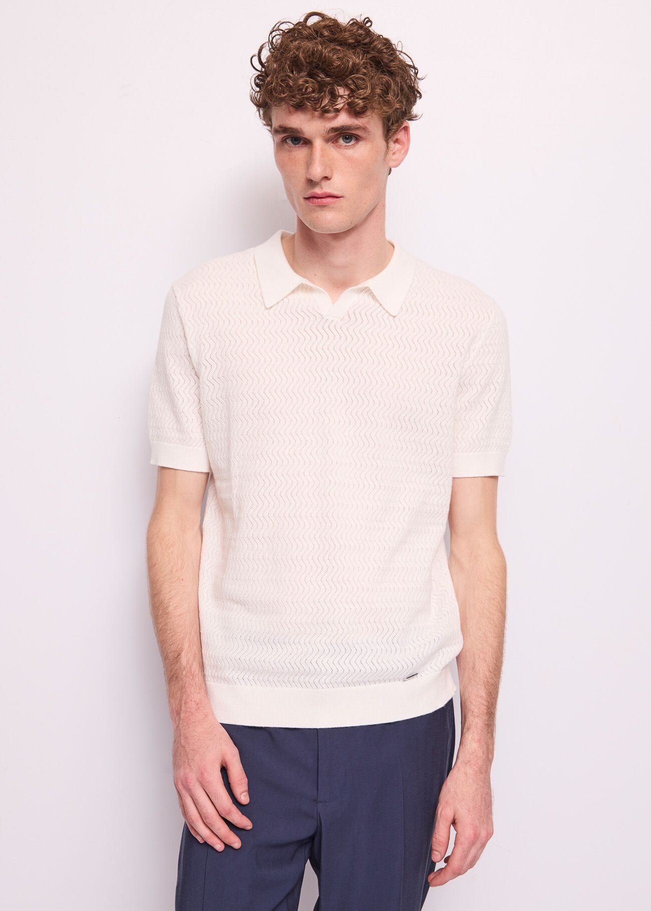 Polo en maille de coton pour homme