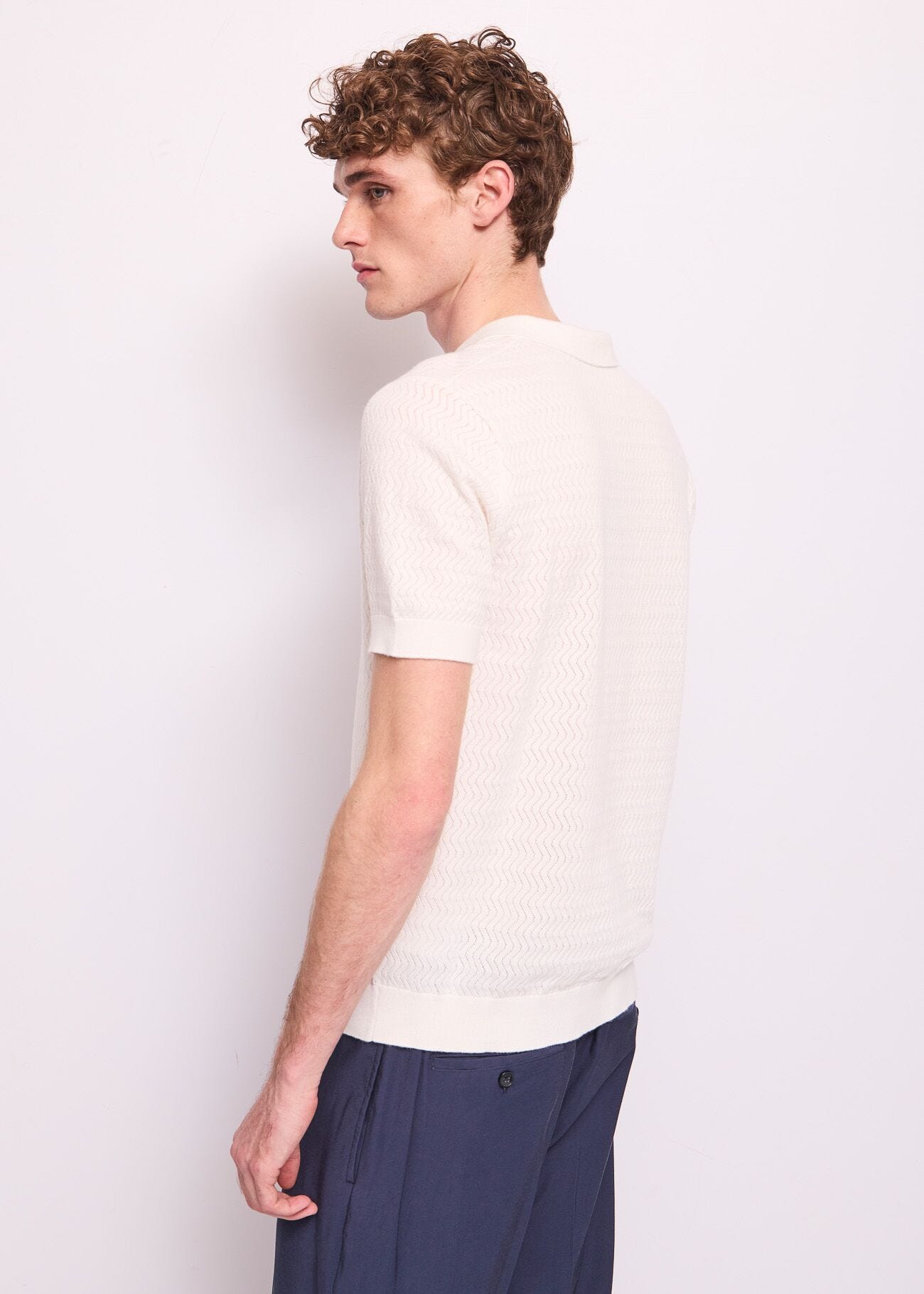 Polo en maille de coton pour homme