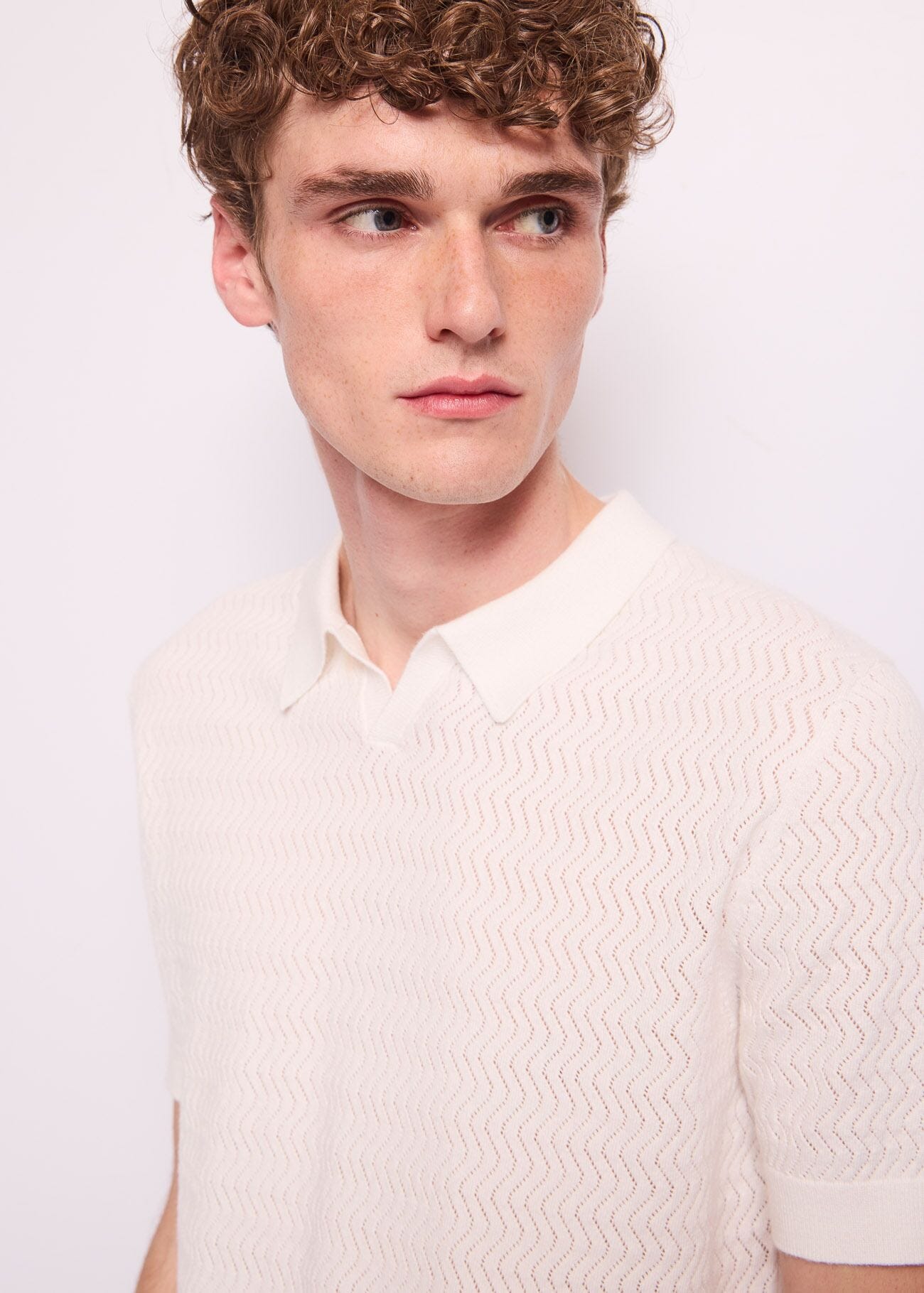 Polo en maille de coton pour homme