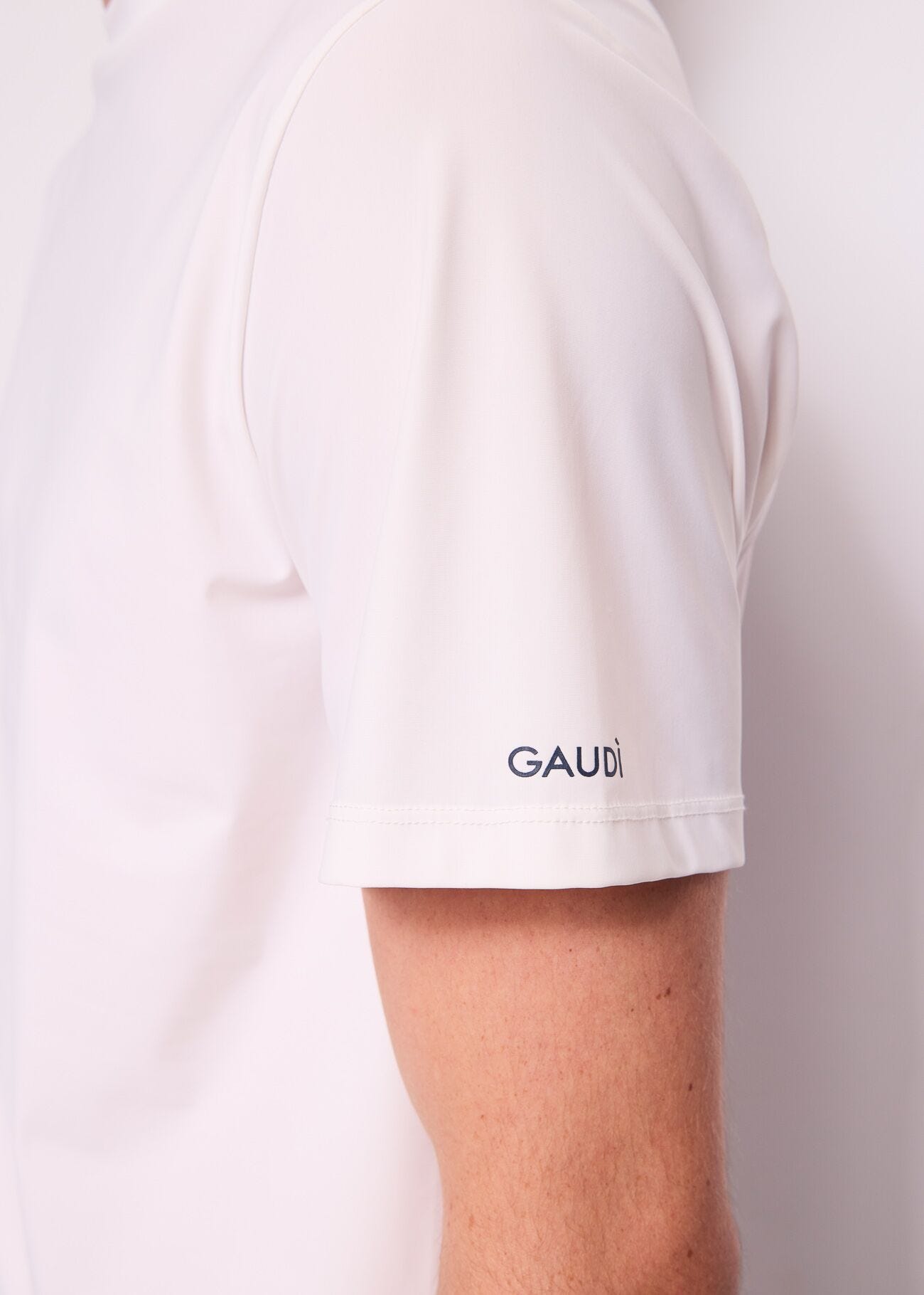 Camiseta blanca de nailon para hombre