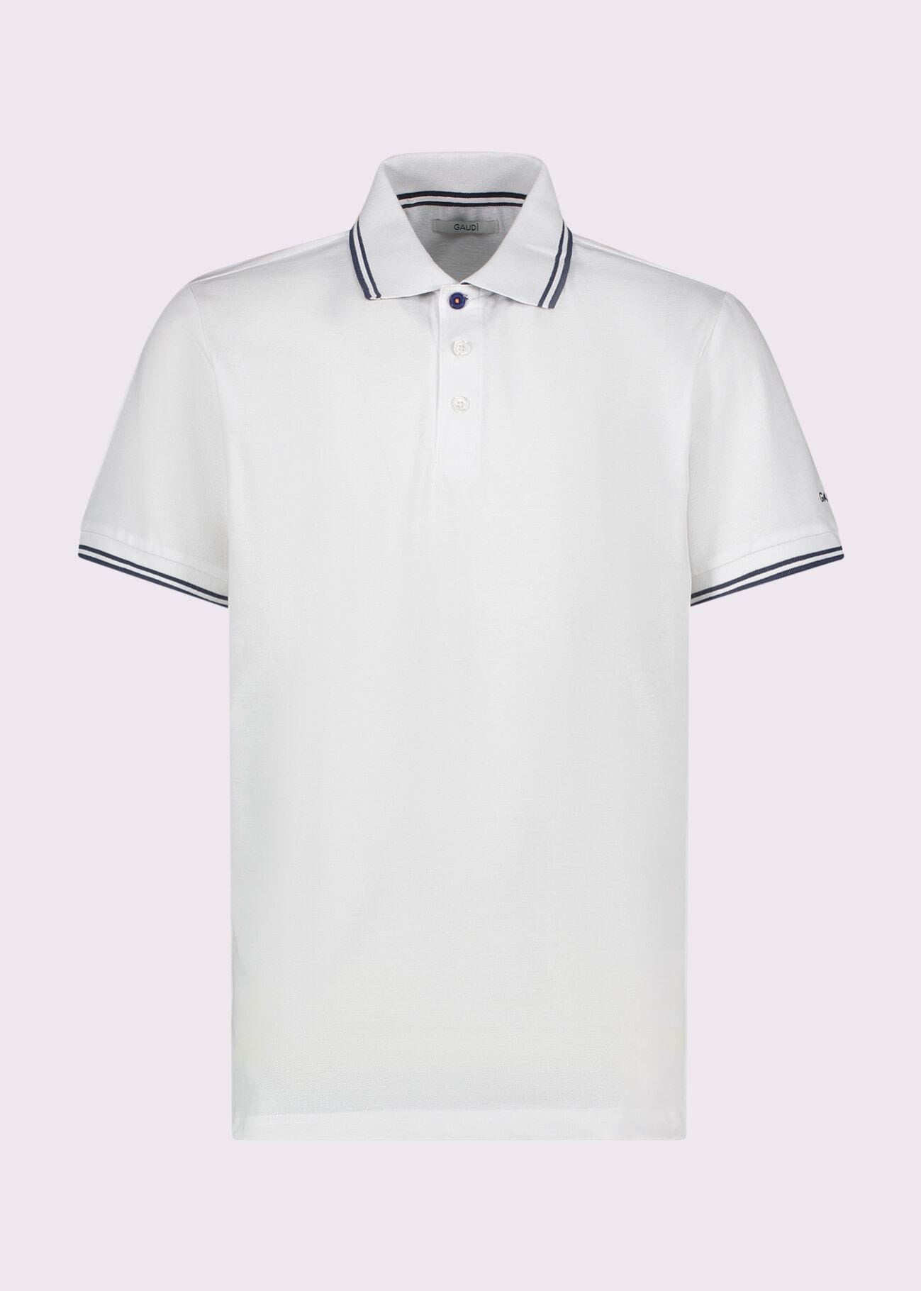 Polo bianca da uomo in cotone