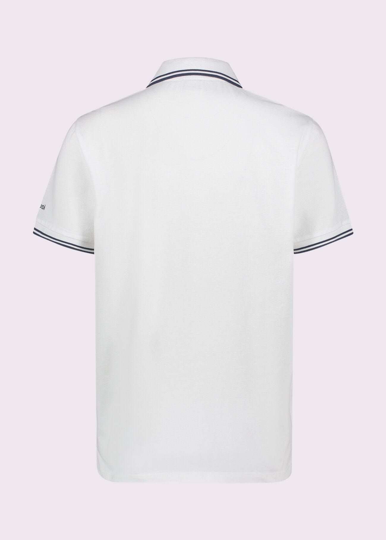 Polo bianca da uomo in cotone