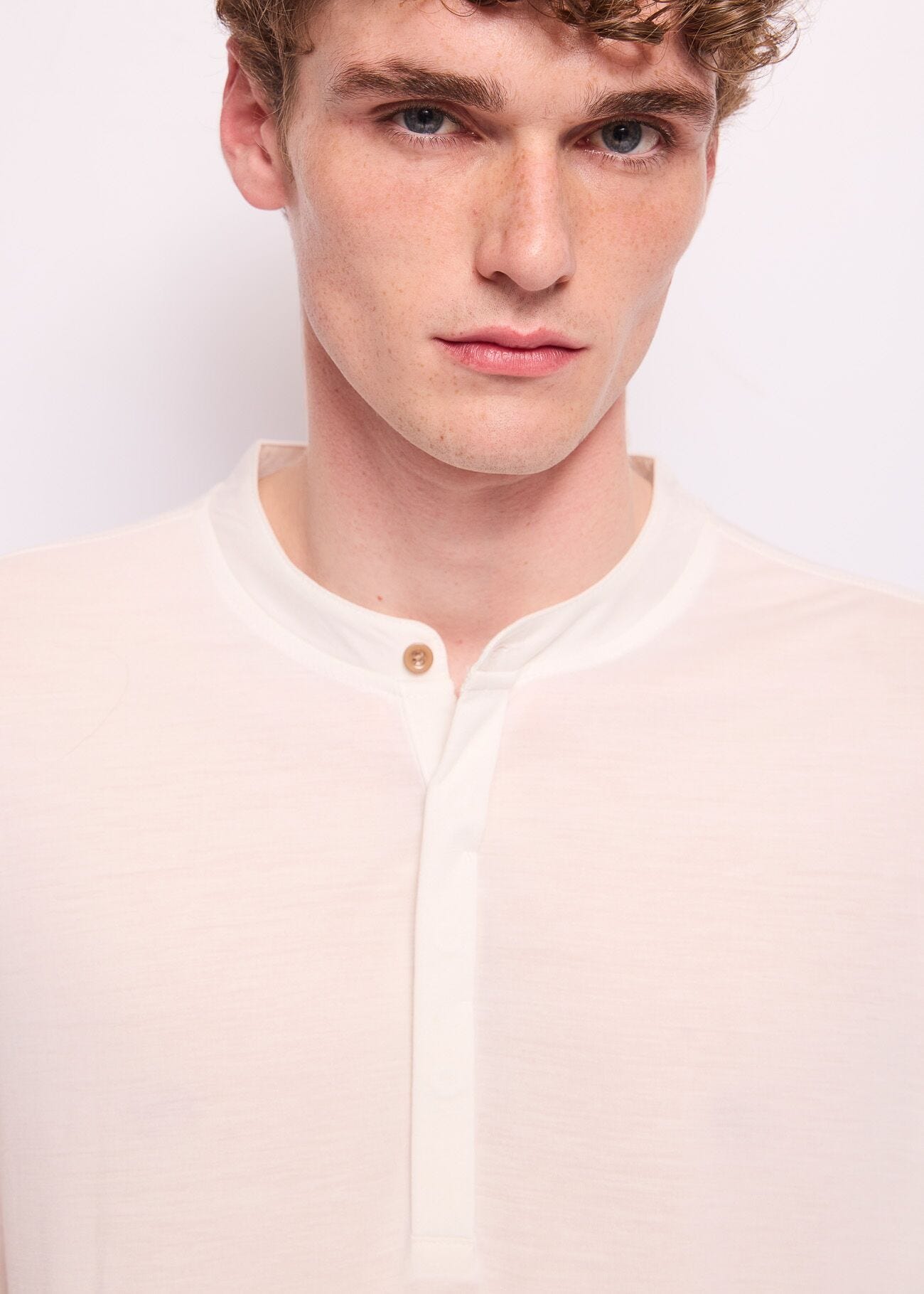 T-shirt blanc en jersey pour homme
