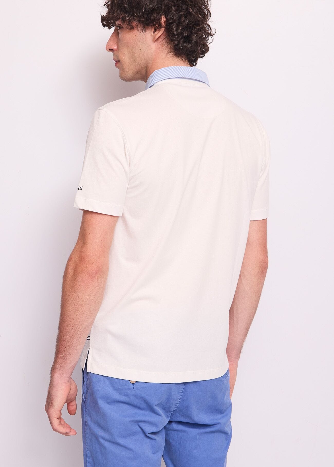 Polo bianca da uomo in cotone