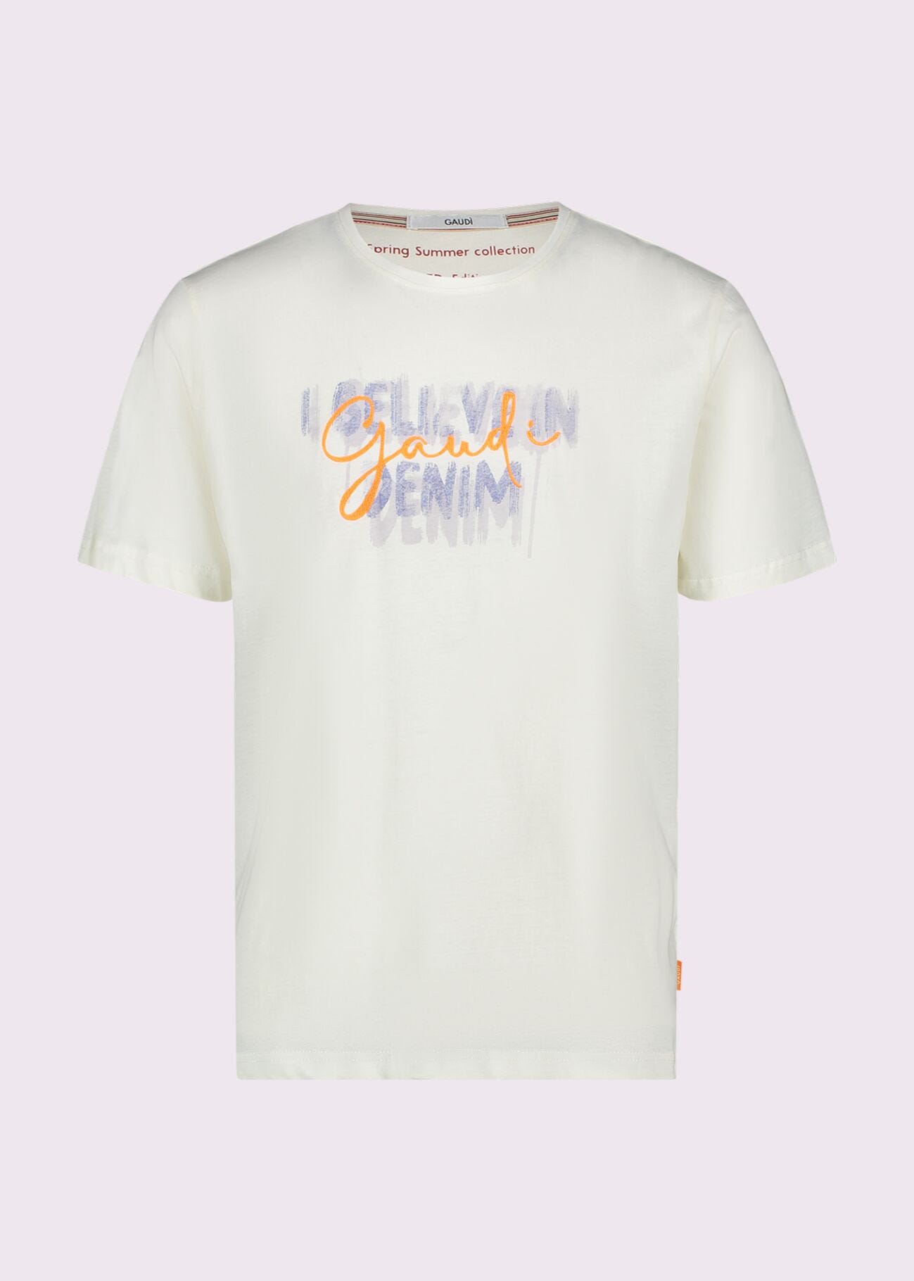 Camiseta blanca de algodón para hombre