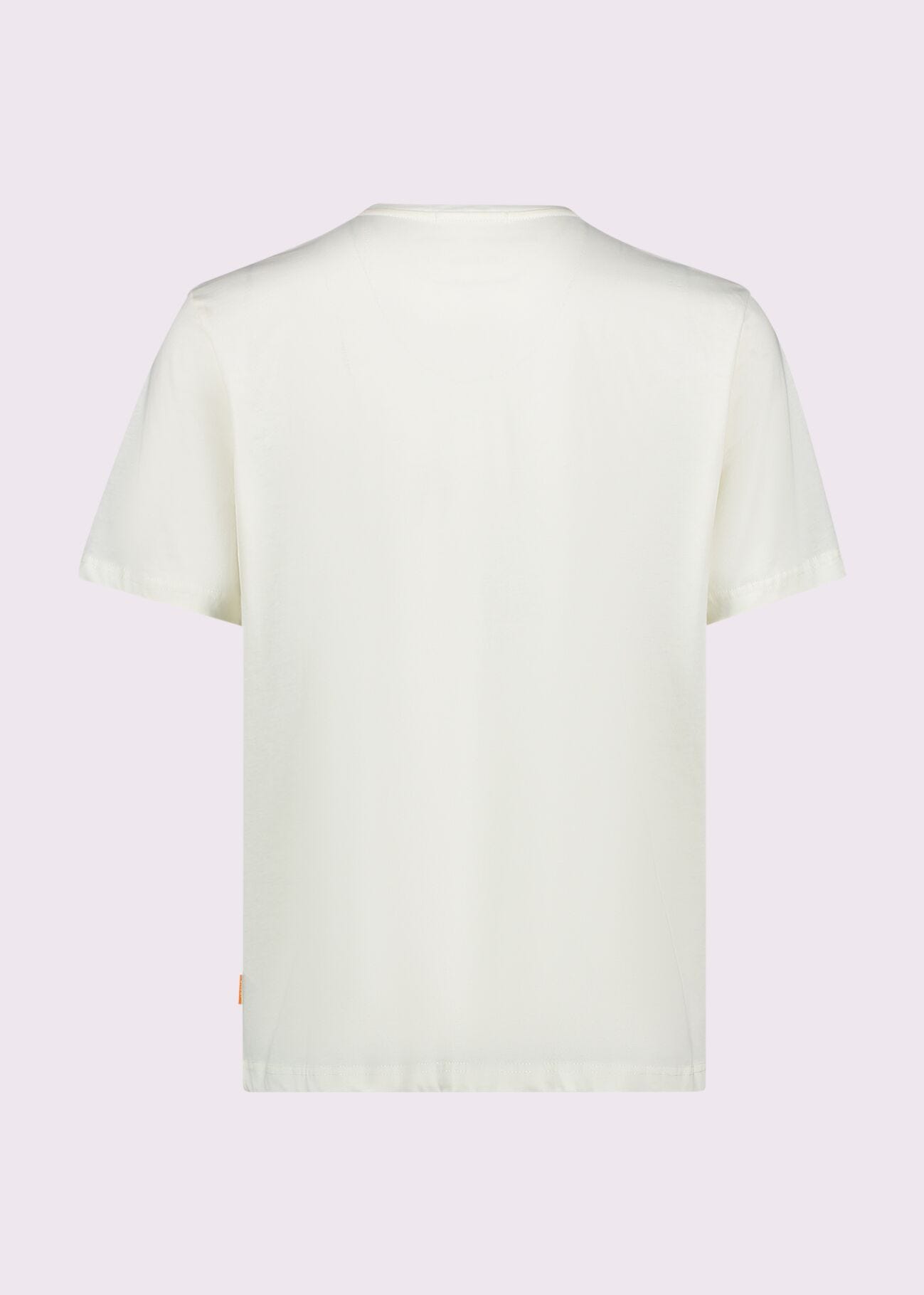 Camiseta blanca de algodón para hombre