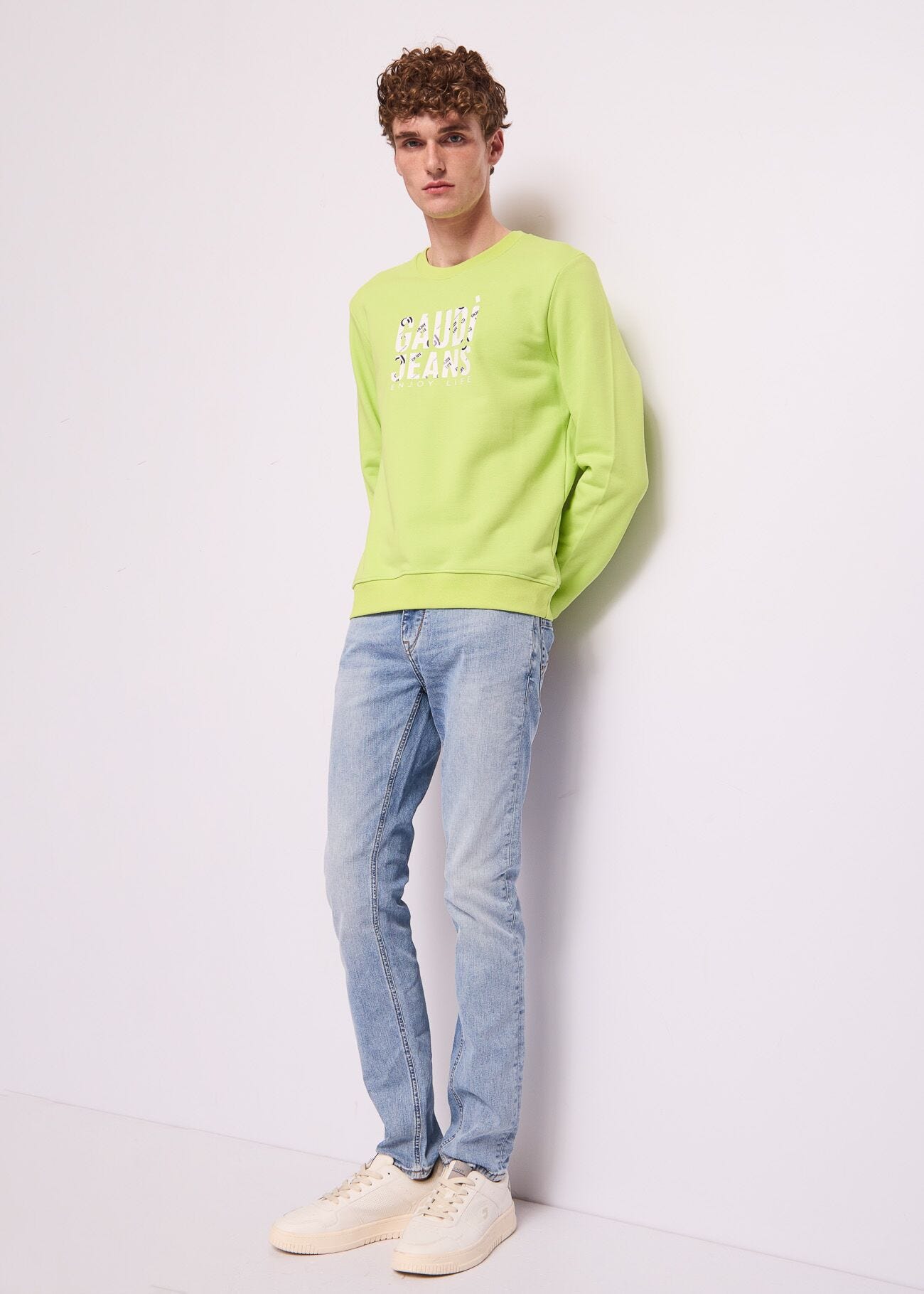Sudadera de algodón con logotipo para hombre