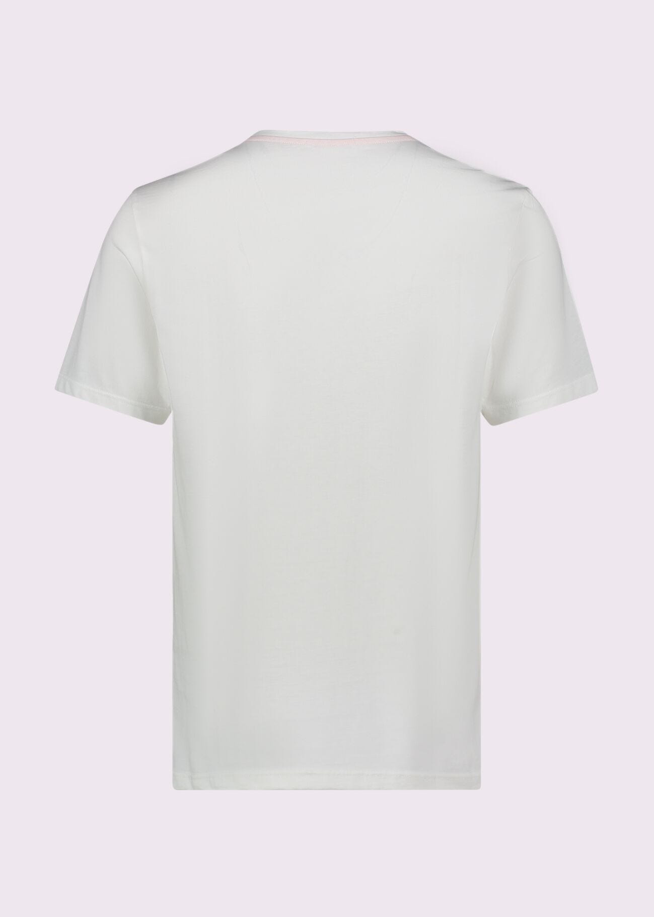Camiseta blanca de algodón para hombre