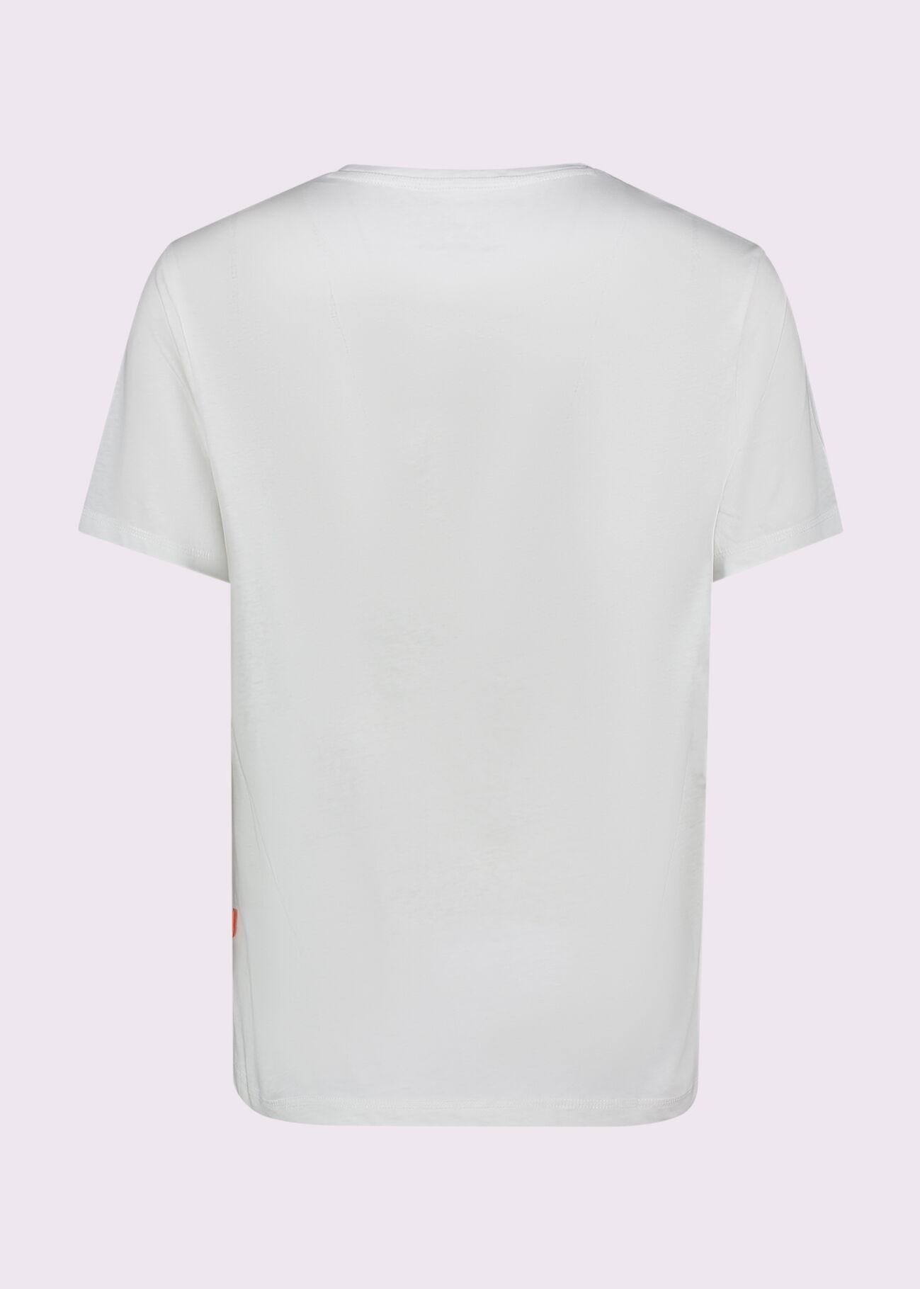 T-shirt bianca da uomo in cotone