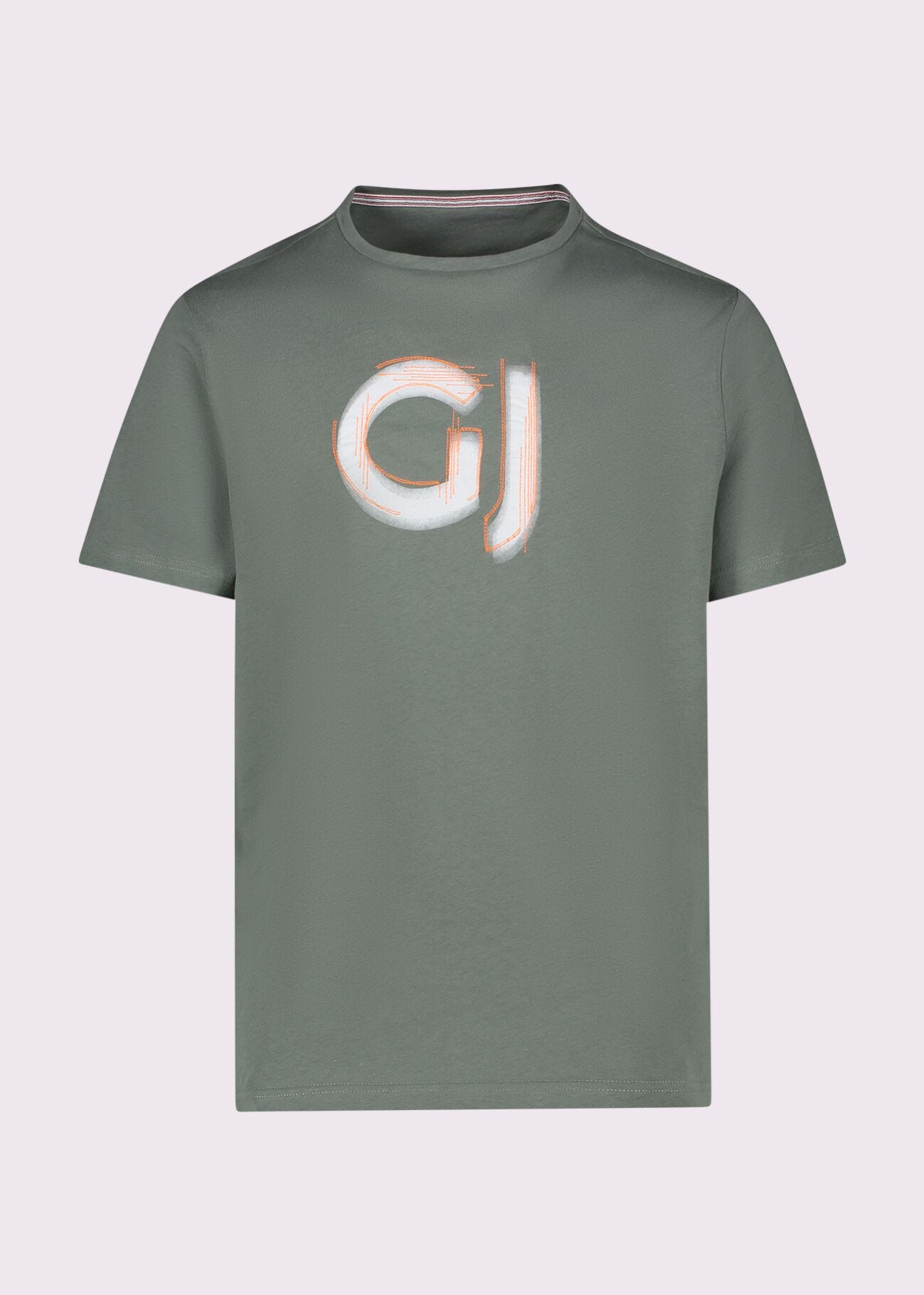 T-shirt vert en coton pour homme