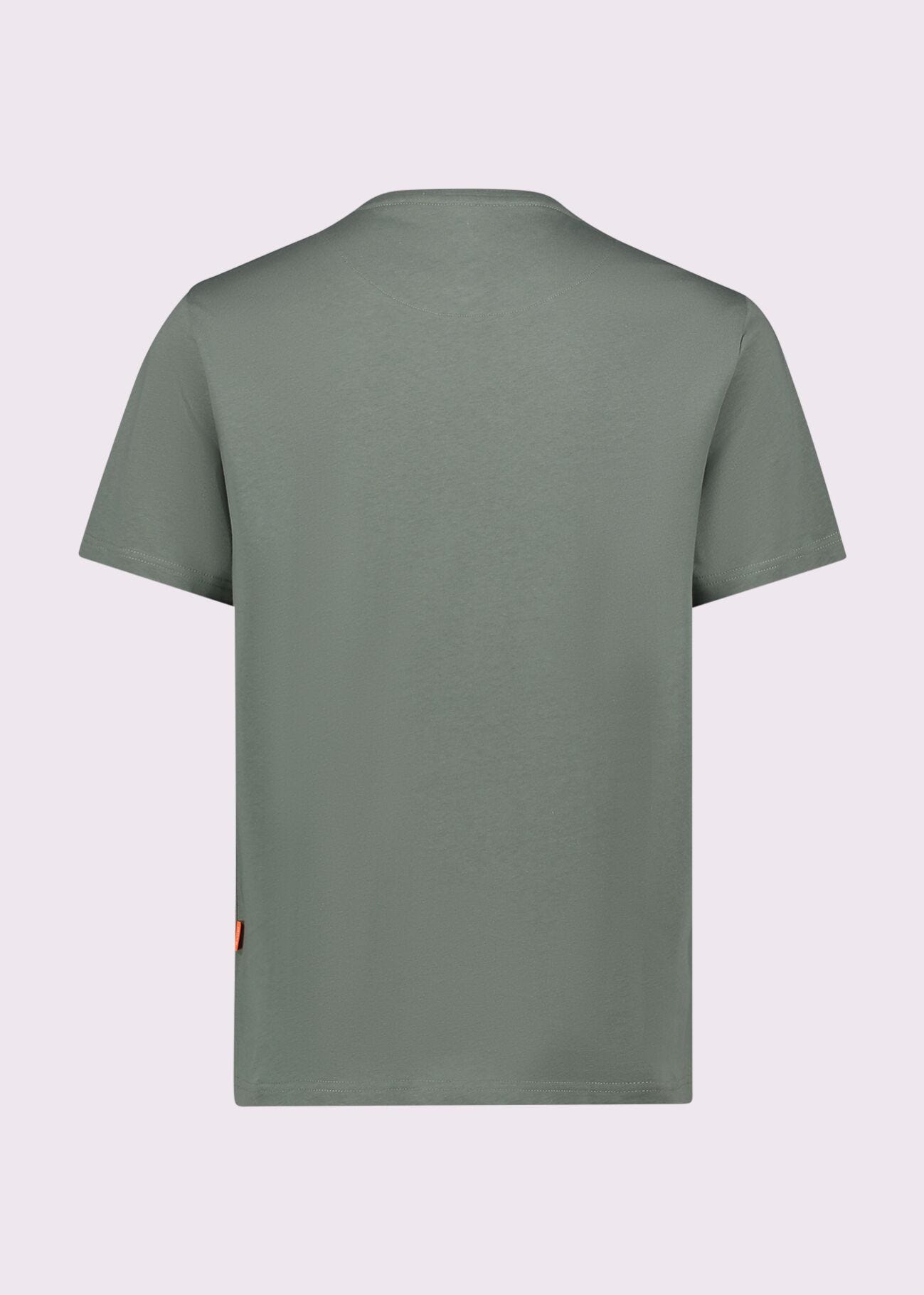 T-shirt vert en coton pour homme